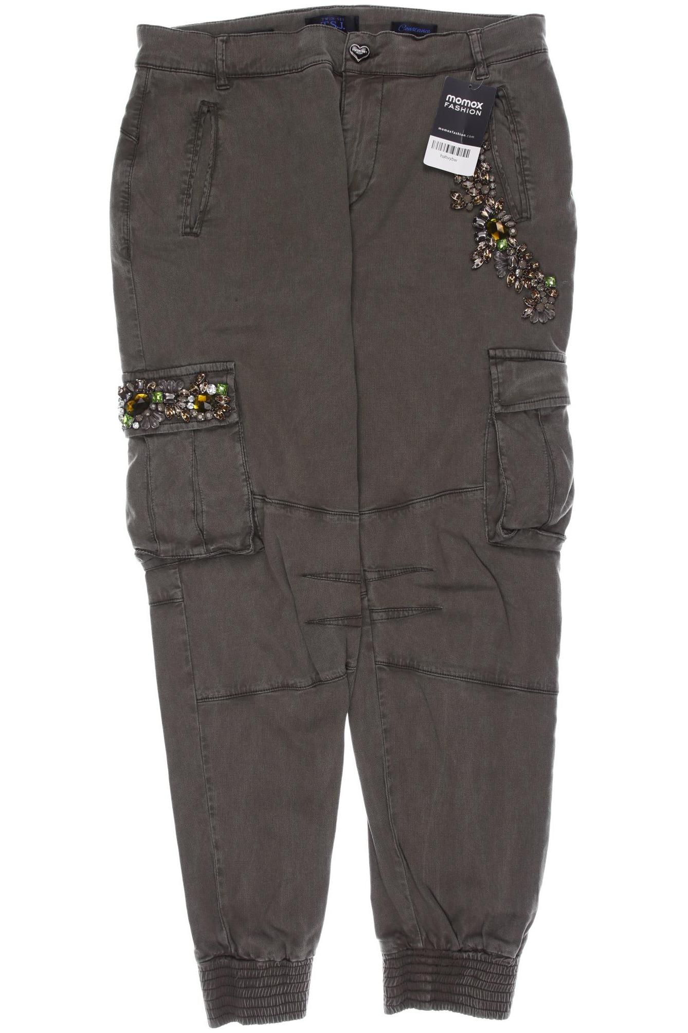 

Twinset Damen Stoffhose, grün, Gr. 31