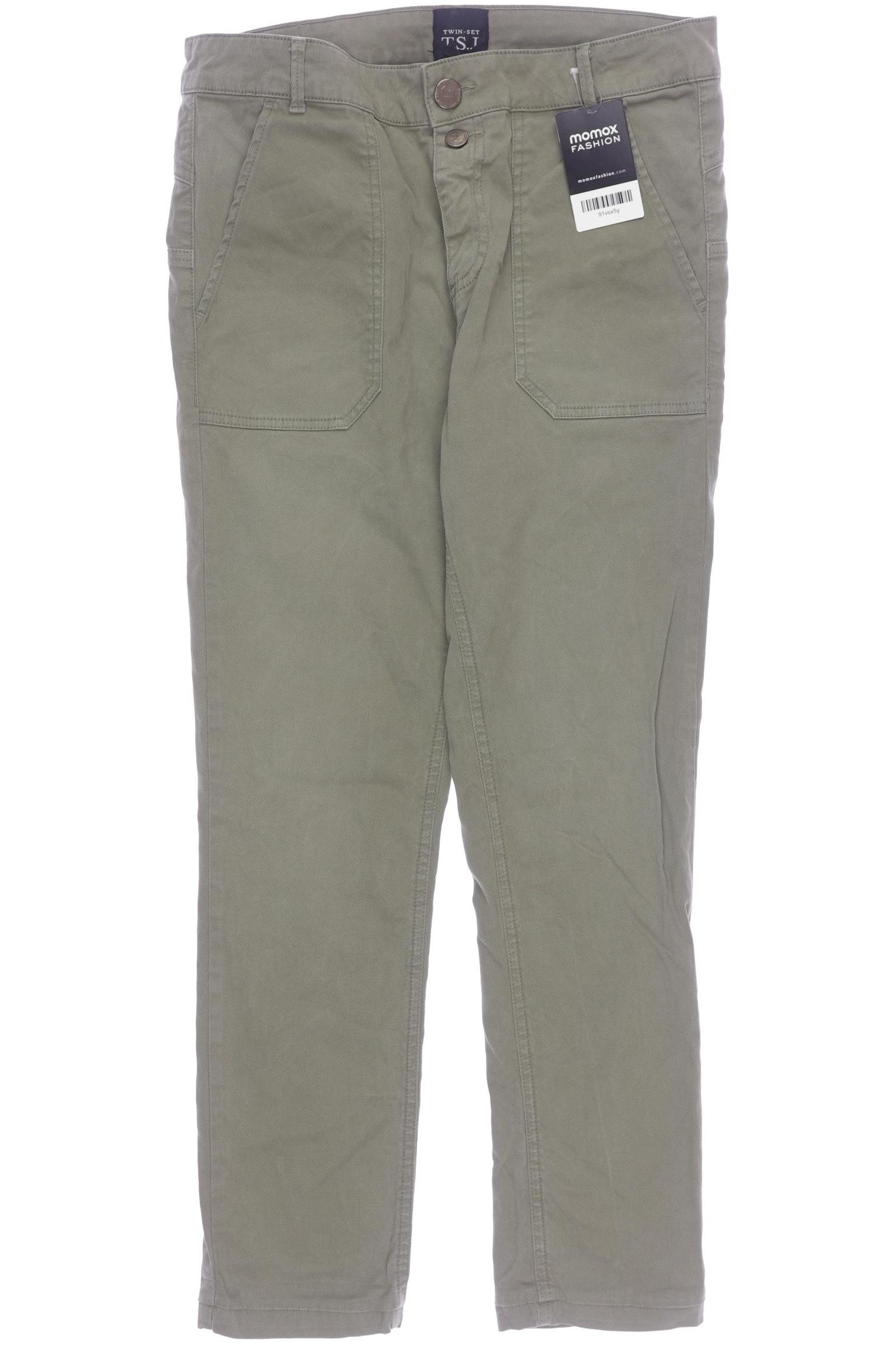 

Twinset Damen Stoffhose, grün, Gr. 28