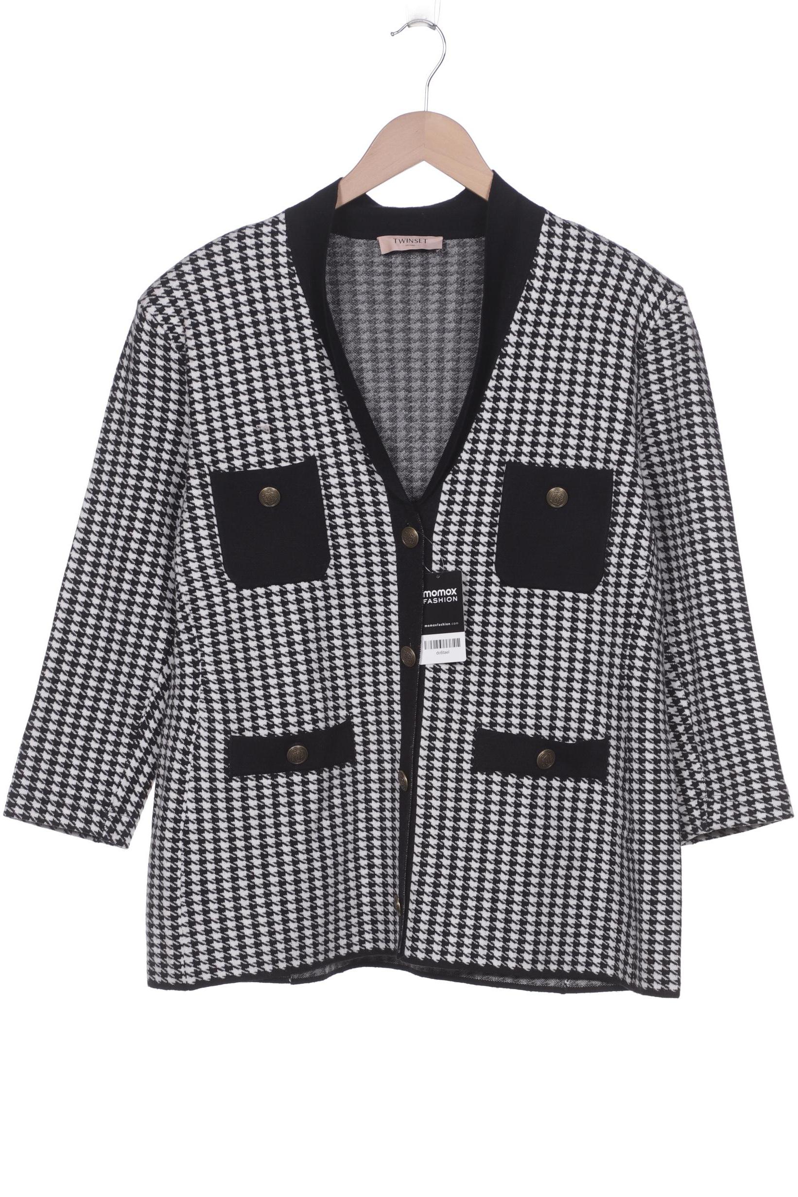 

Twinset Damen Strickjacke, schwarz, Gr. 46