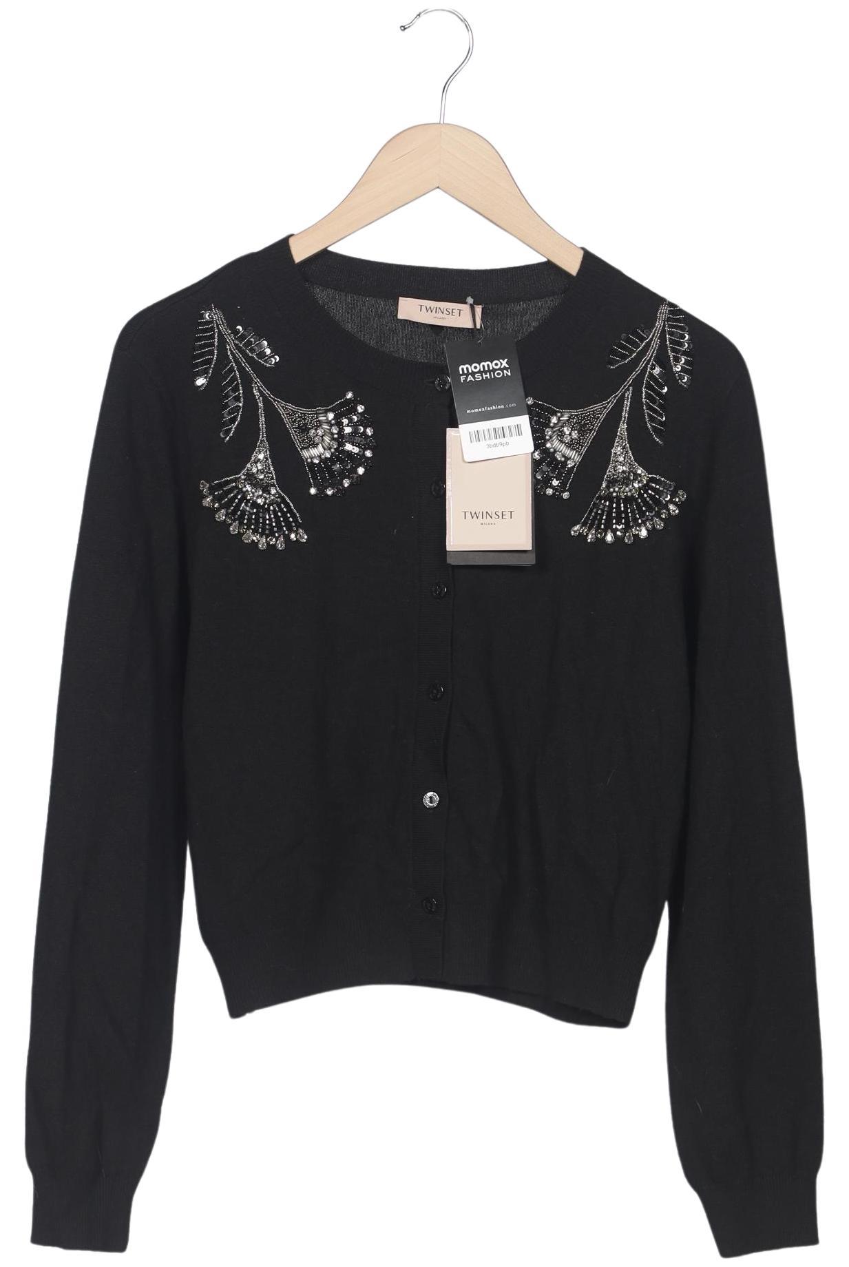 

Twinset Damen Strickjacke, schwarz, Gr. 44