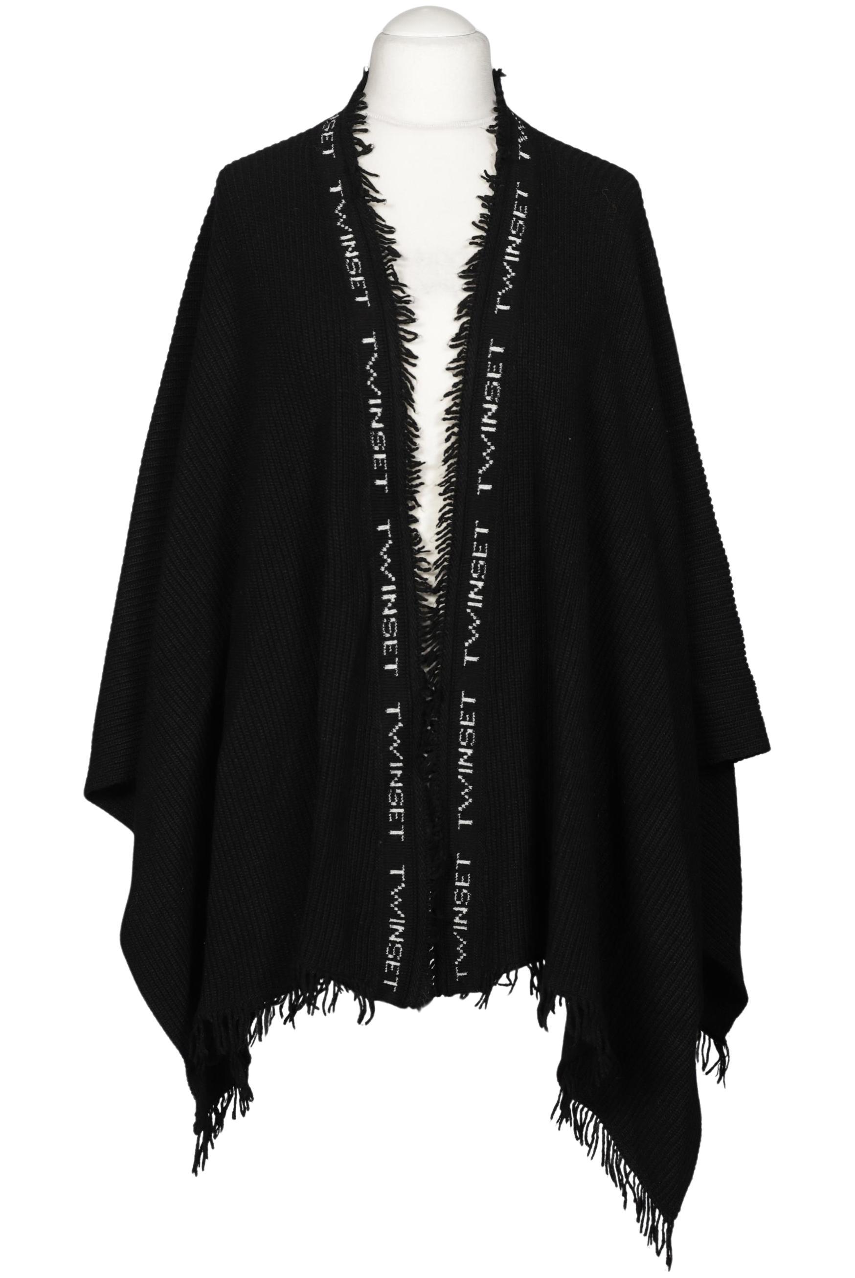 

Twinset Damen Strickjacke, schwarz, Gr. uni