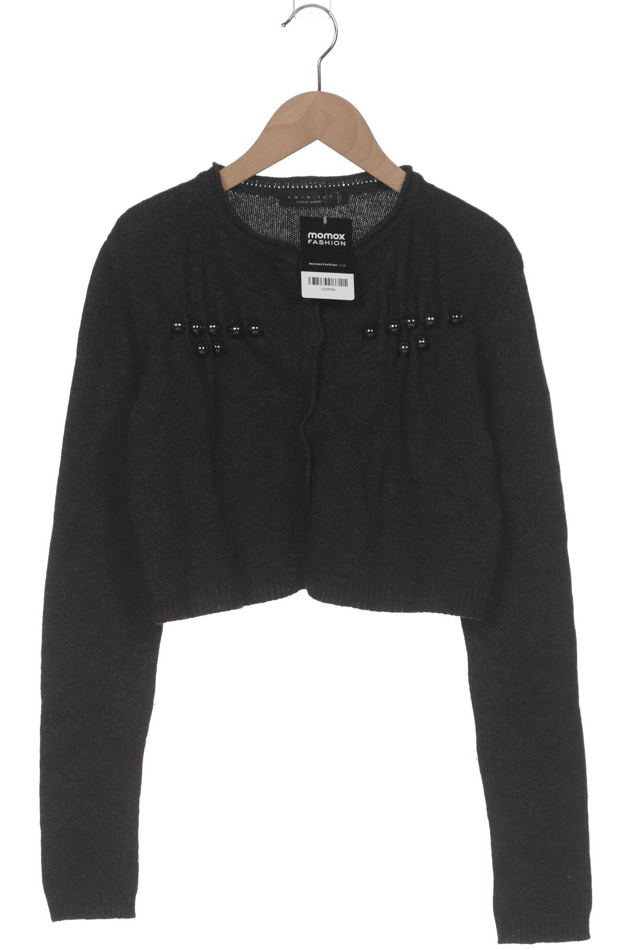 

Twinset Damen Strickjacke, grau, Gr. 38