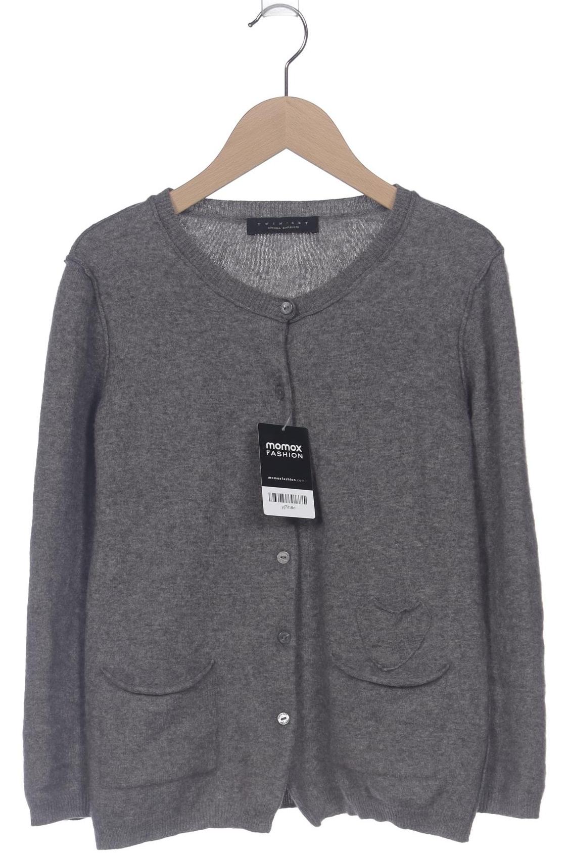 

Twinset Damen Strickjacke, grau, Gr. 36