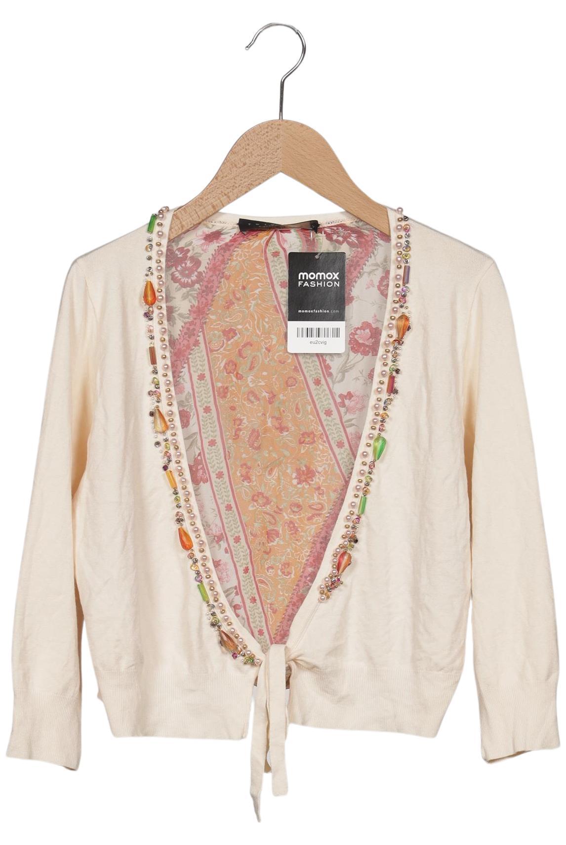 

Twinset Damen Strickjacke, cremeweiß, Gr. 38