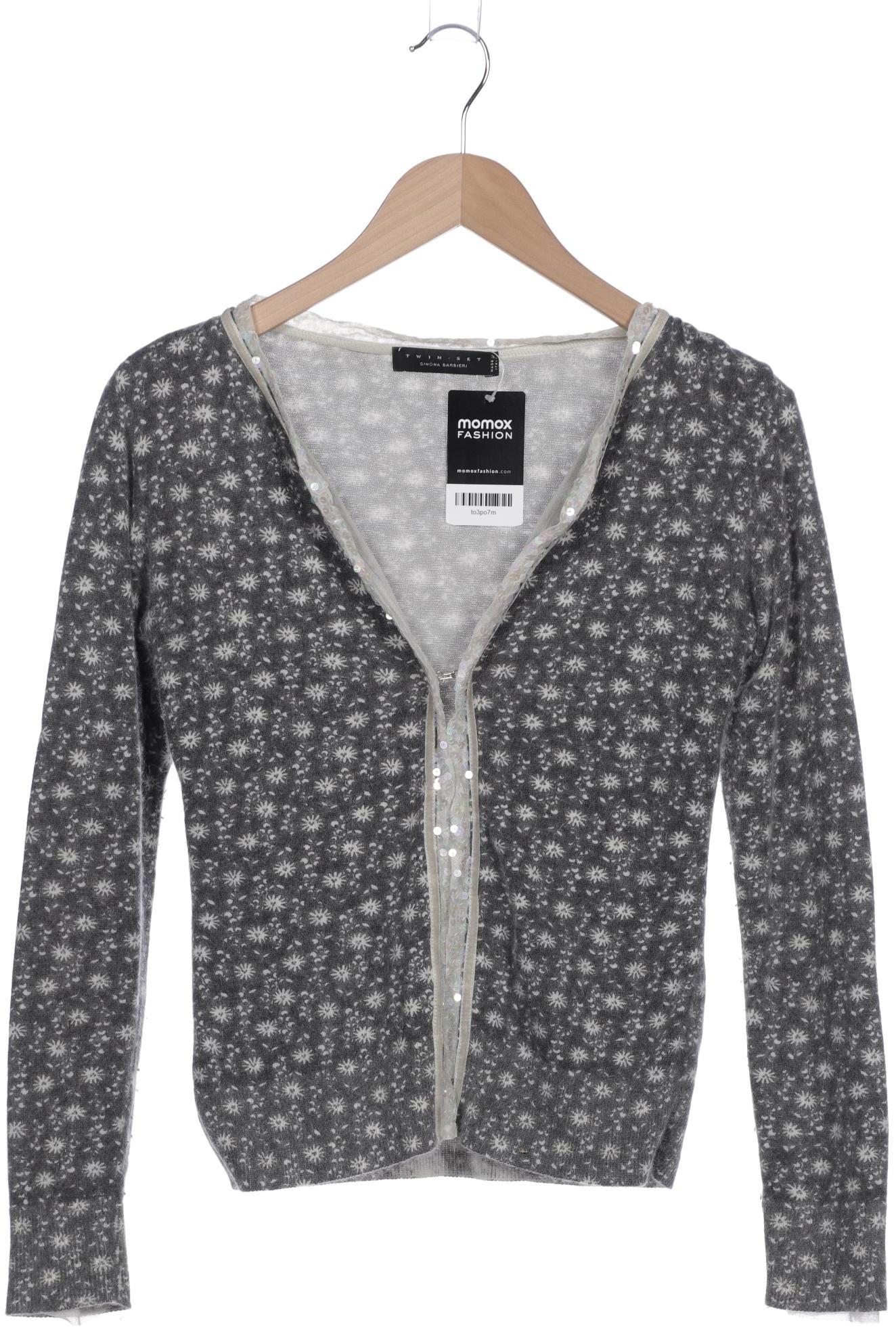 

Twinset Damen Strickjacke, grau, Gr. 38