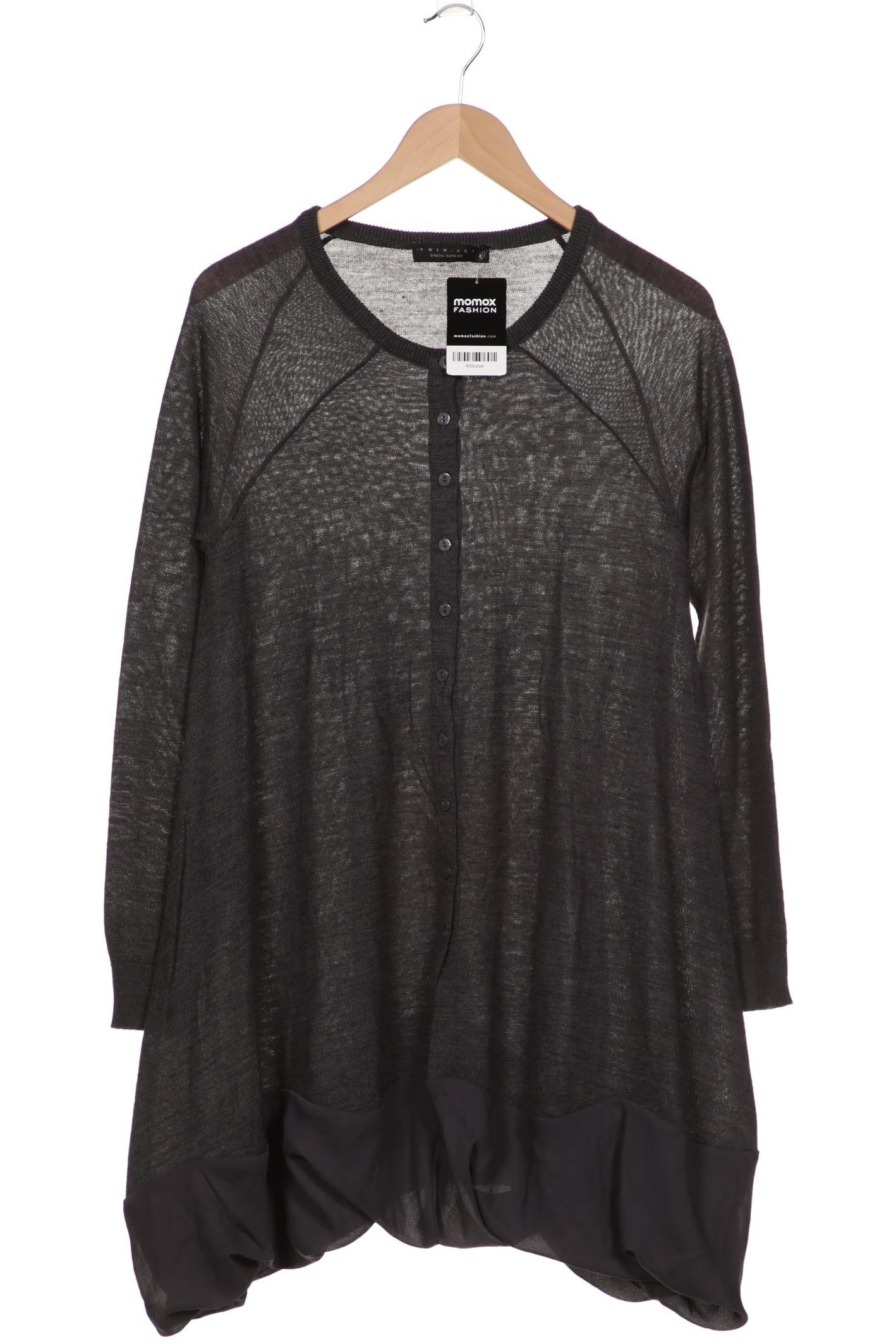 

Twinset Damen Strickjacke, grau, Gr. 36