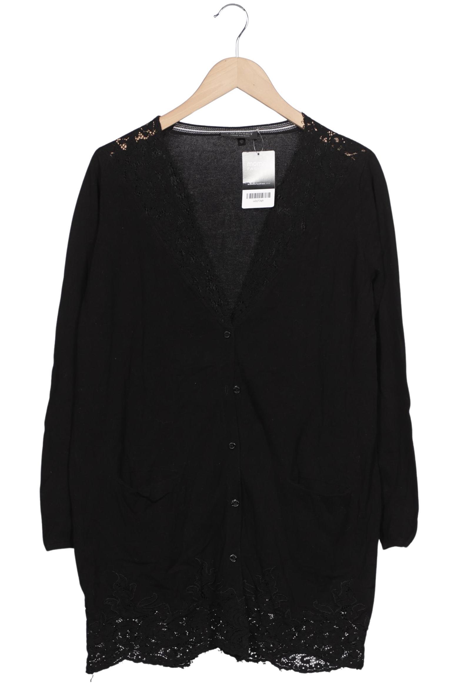 

Twinset Damen Strickjacke, schwarz, Gr. 38