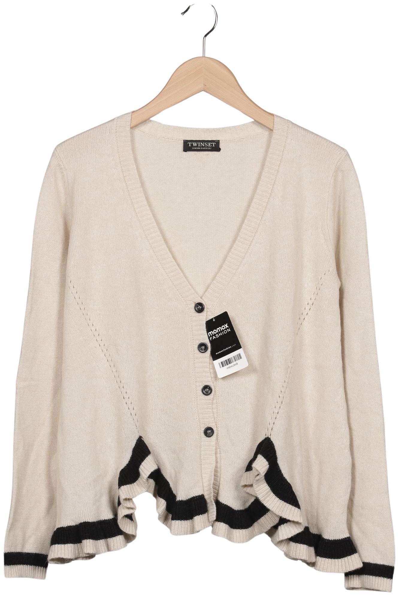 

Twinset Damen Strickjacke, cremeweiß, Gr. 34