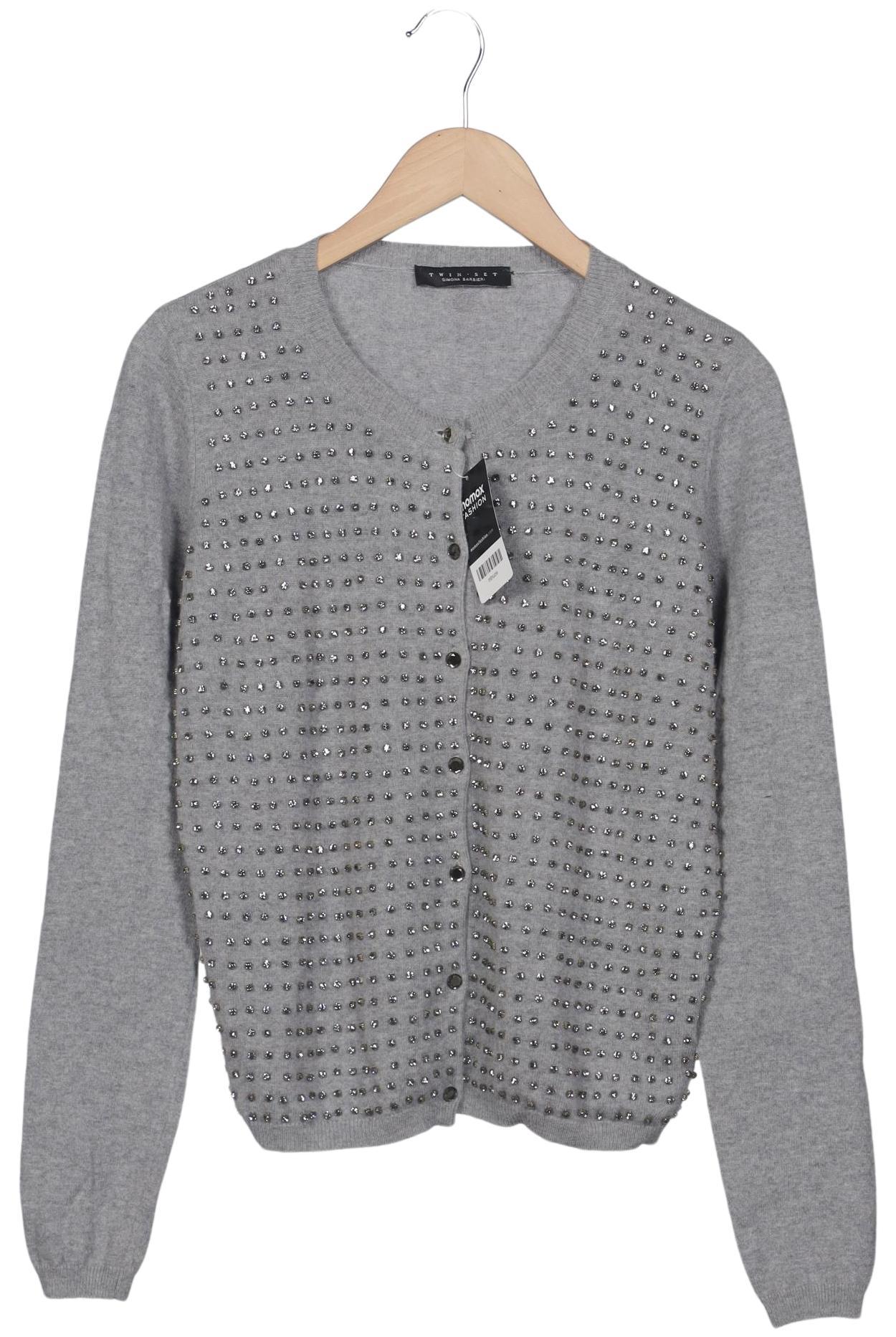 

Twinset Damen Strickjacke, grau, Gr. 42