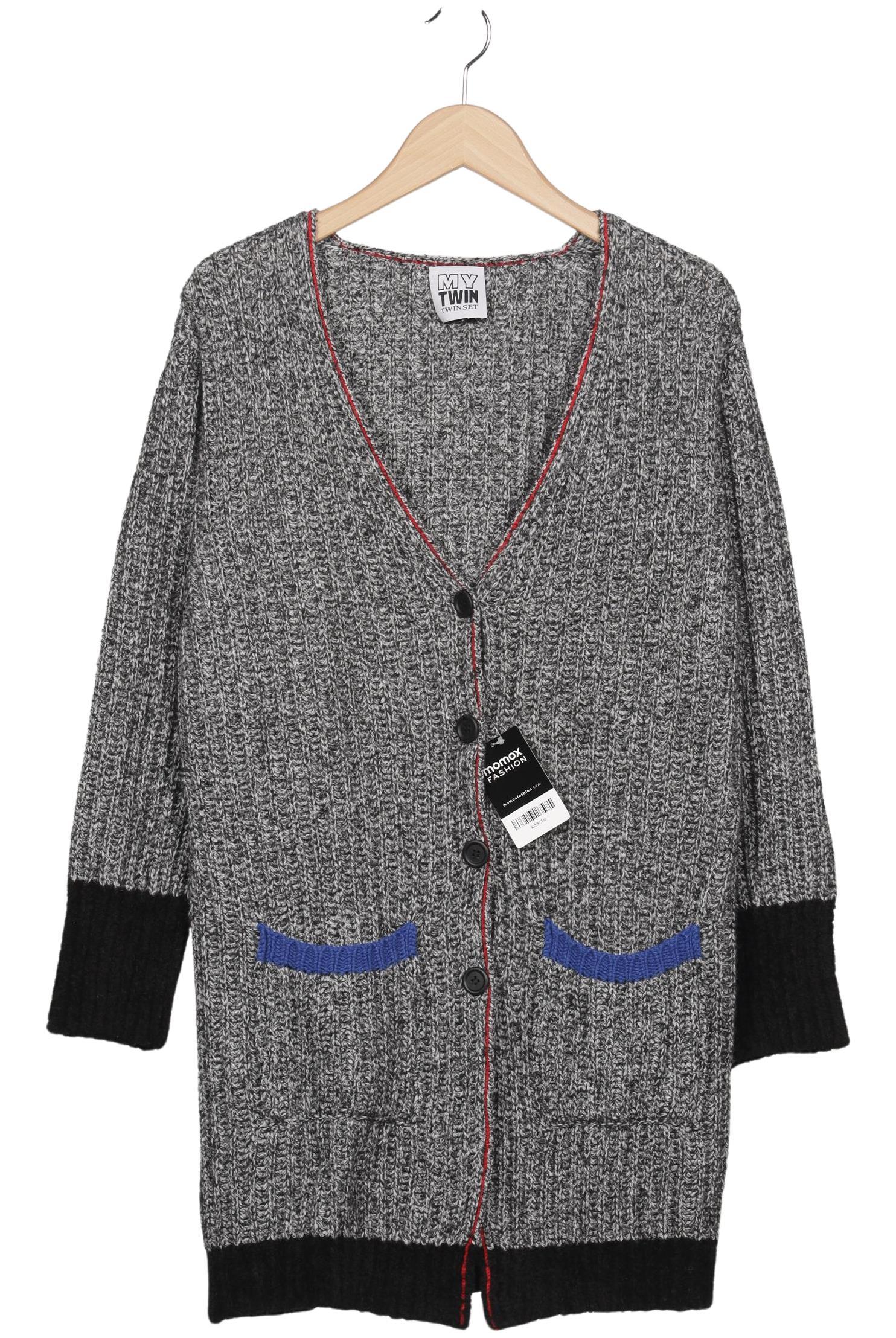 

Twinset Damen Strickjacke, grau, Gr. 38