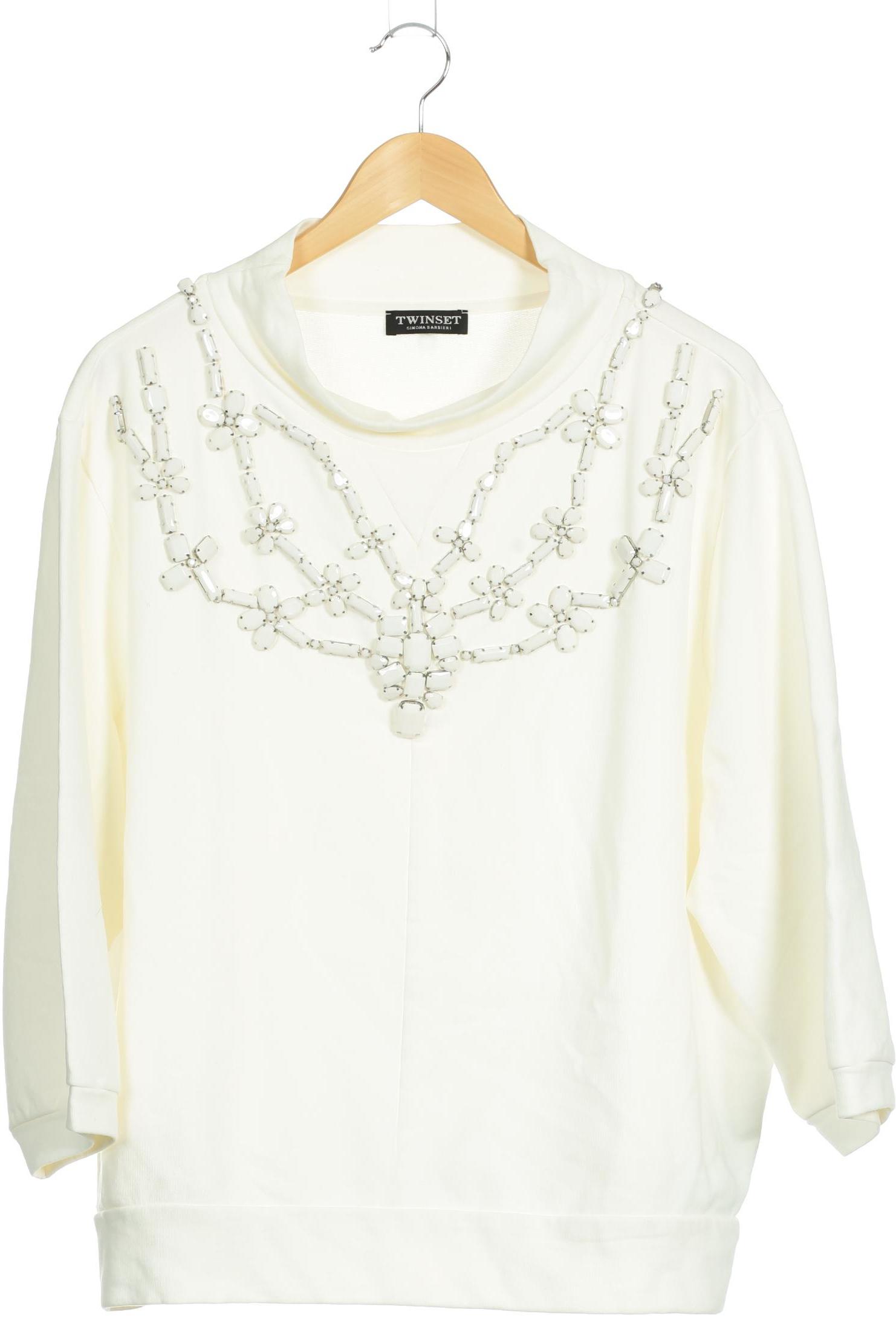 

Twinset Damen Sweatshirt, weiß, Gr. 38