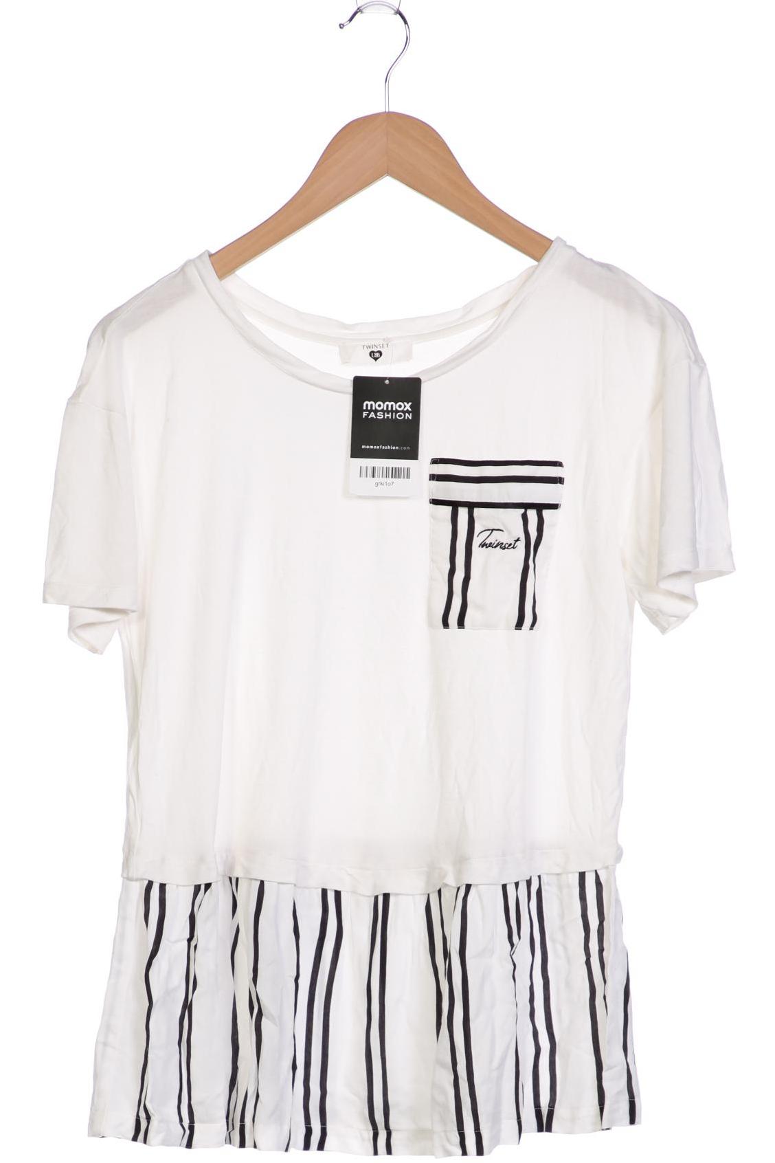 

Twinset Damen T-Shirt, weiß, Gr. 42