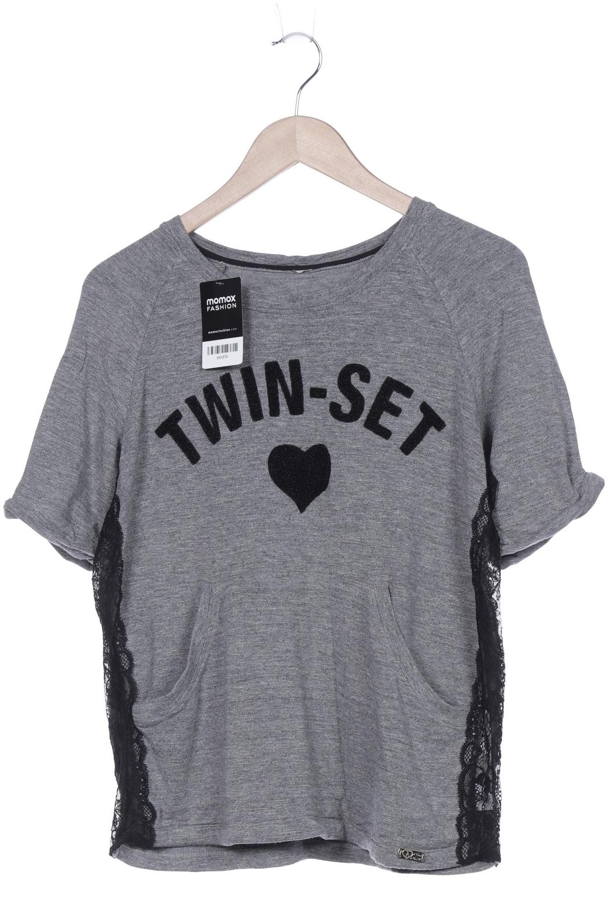 

Twinset Damen T-Shirt, grau, Gr. 42