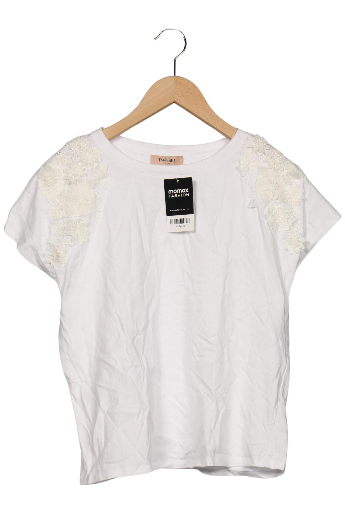

Twinset Damen T-Shirt, weiß, Gr. 34