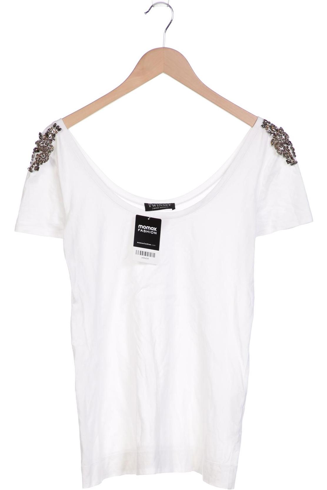 

Twinset Damen T-Shirt, weiß, Gr. 36