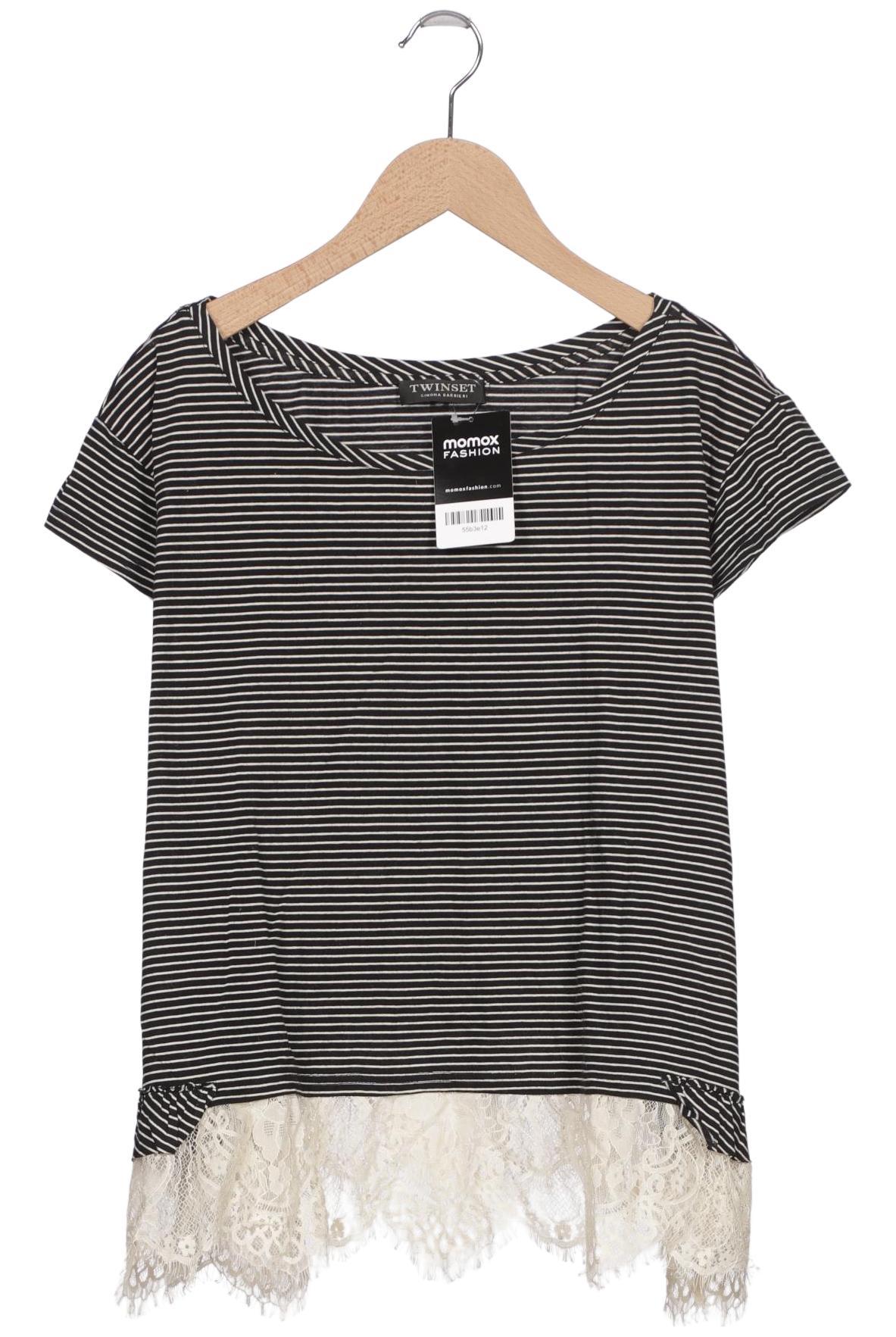 

Twinset Damen T-Shirt, schwarz, Gr. 36