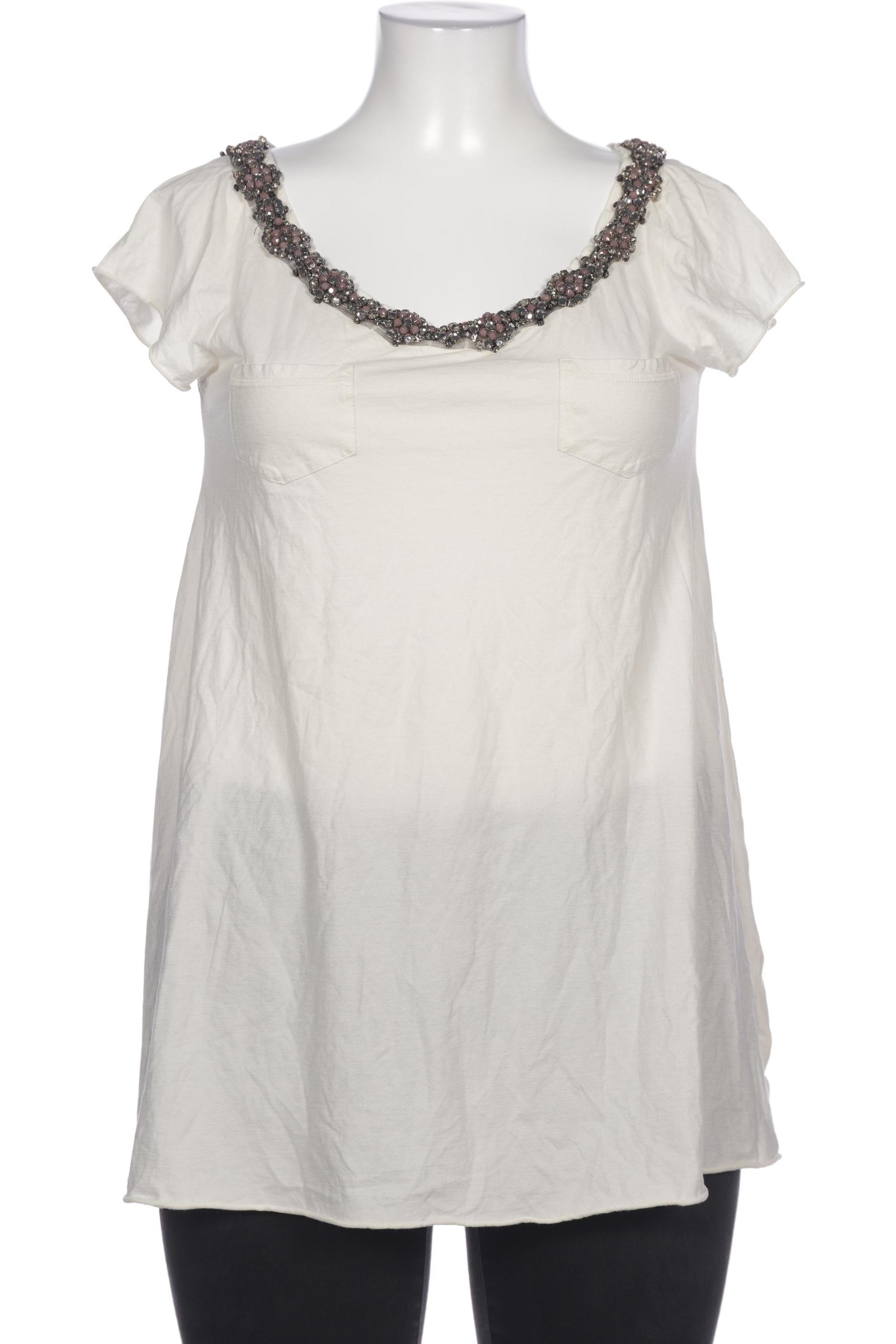 

TWINSET Damen T-Shirt, cremeweiß