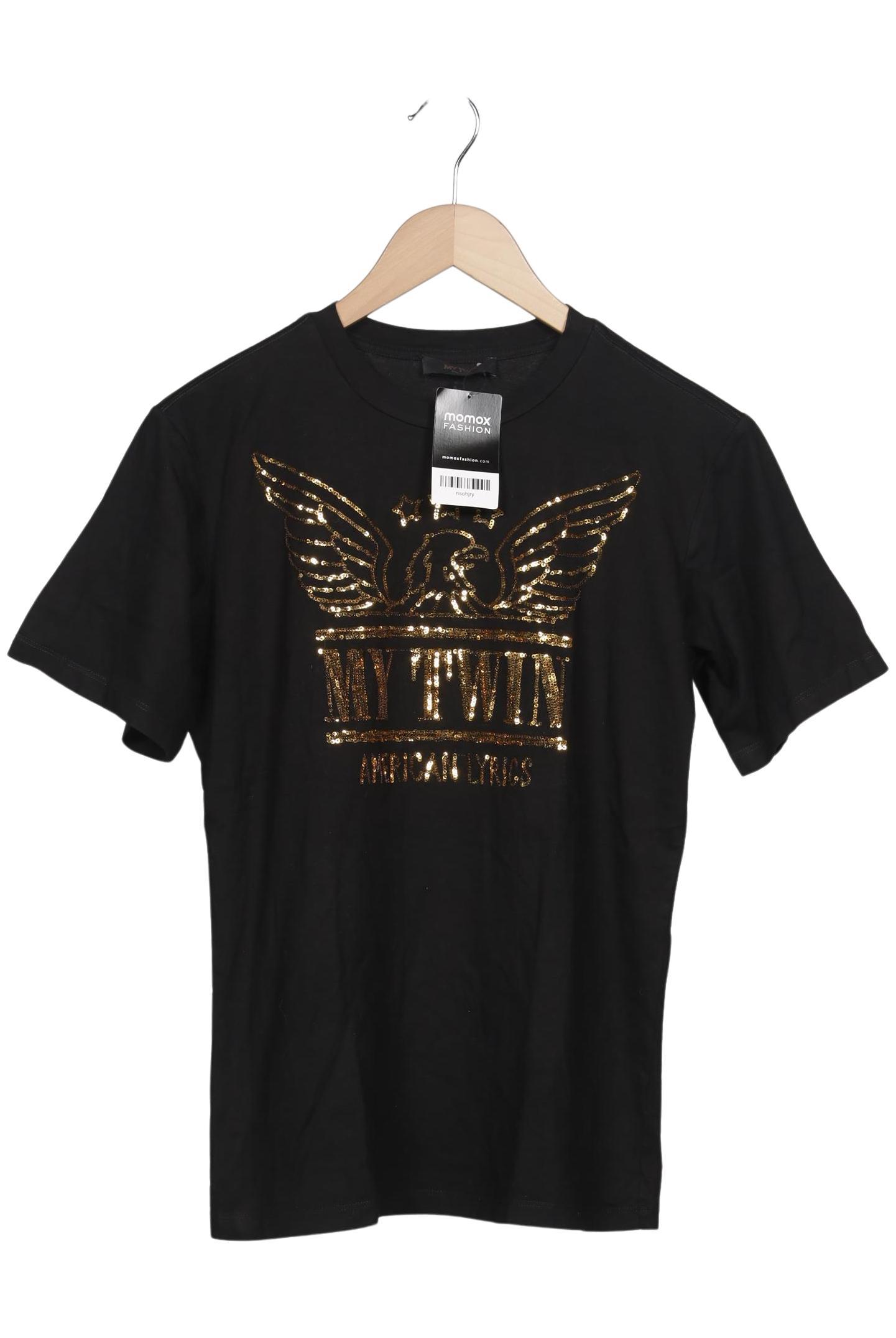 

Twinset Damen T-Shirt, schwarz, Gr. 38