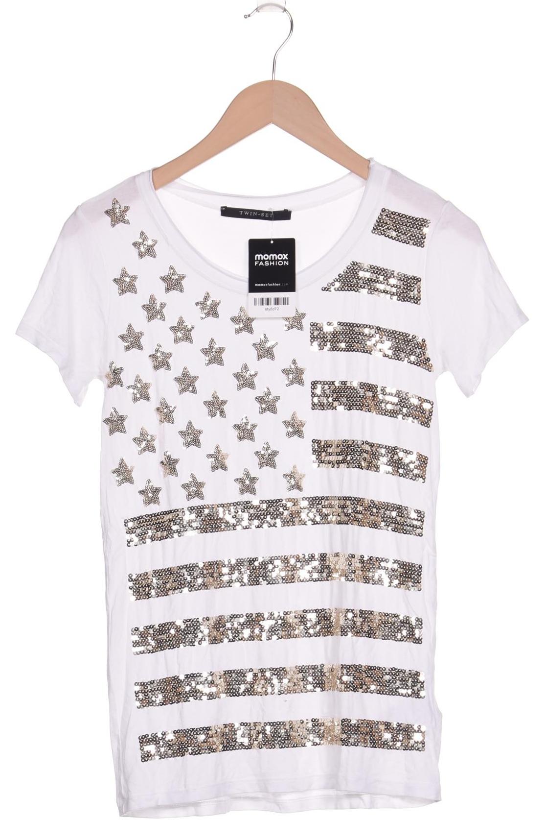 

Twinset Damen T-Shirt, weiß, Gr. 34