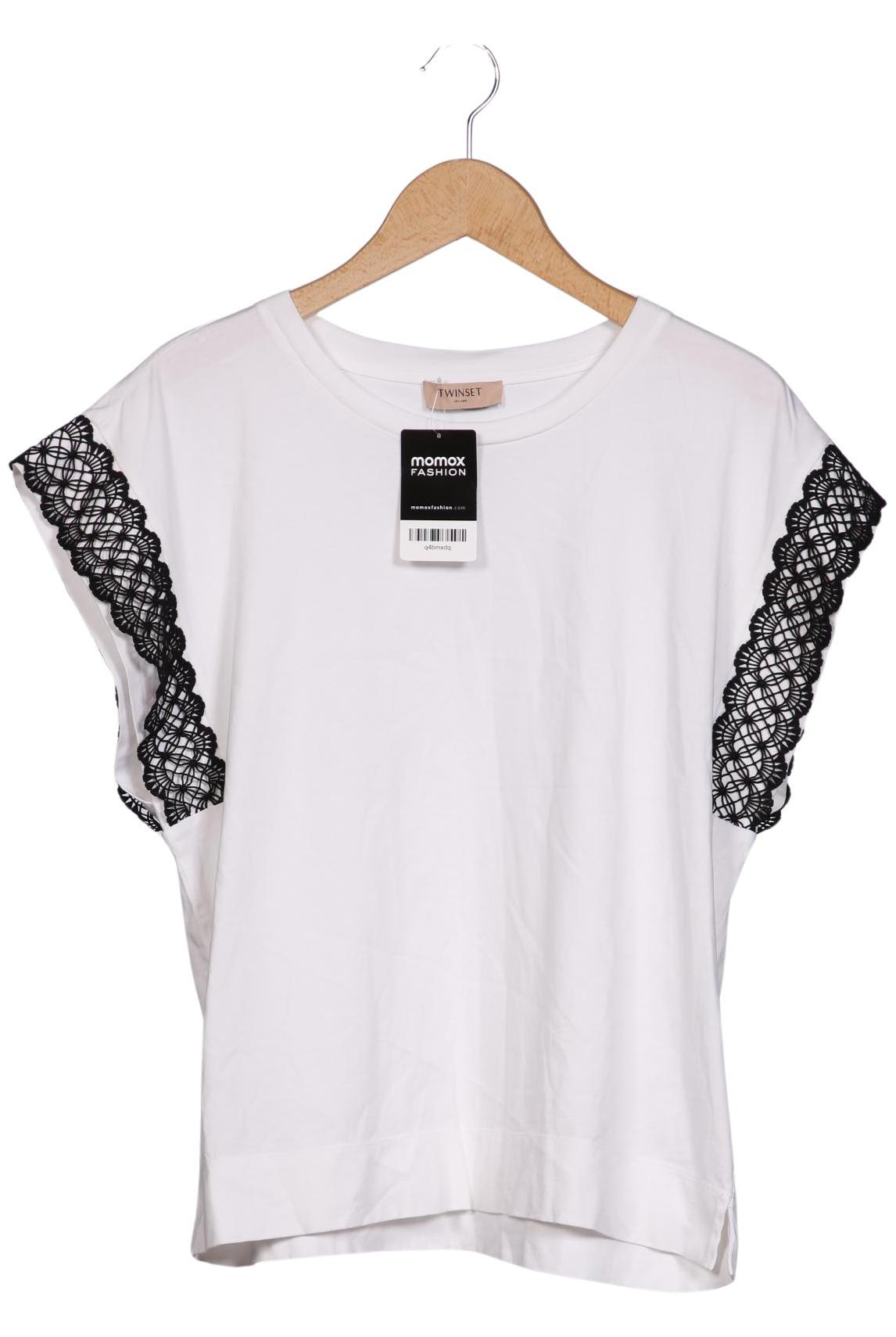 

Twinset Damen T-Shirt, weiß, Gr. 44