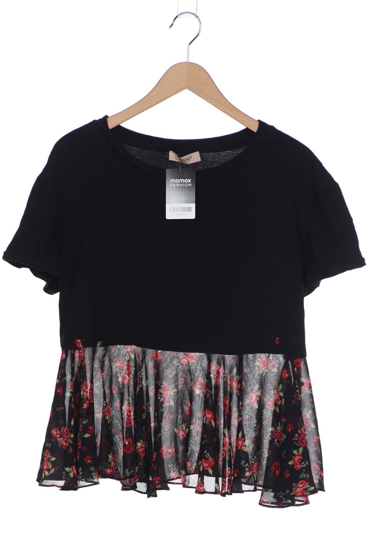 

Twinset Damen T-Shirt, schwarz, Gr. 38