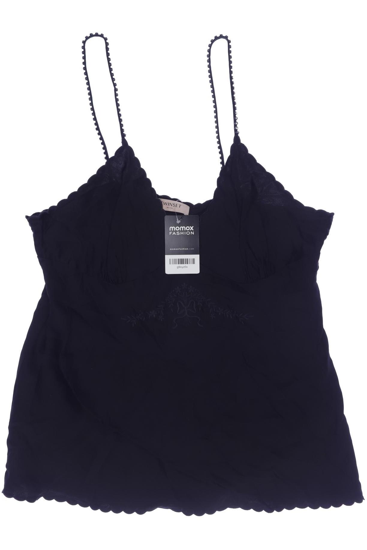 

Twinset Damen Top, schwarz, Gr. 50