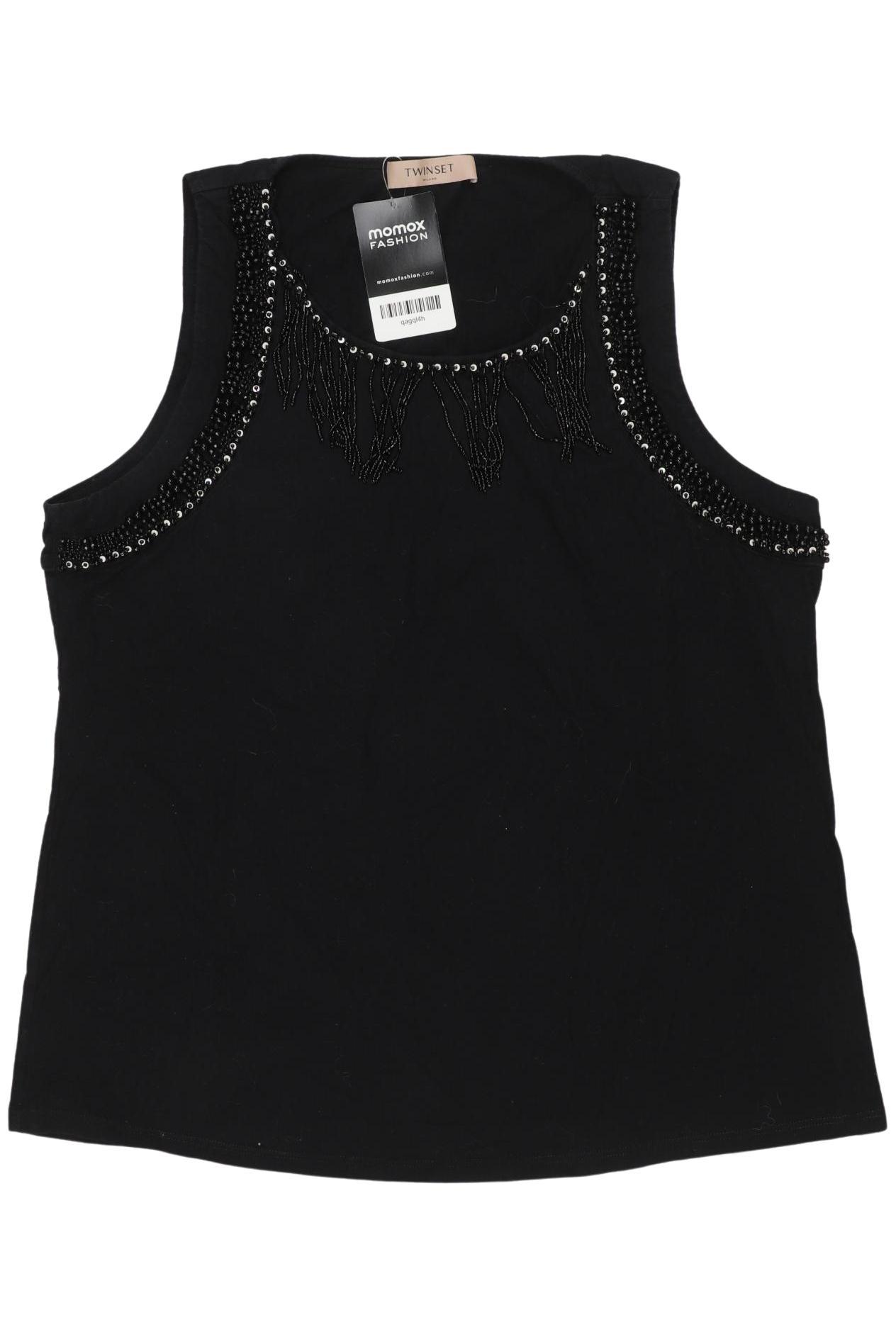 

Twinset Damen Top, schwarz, Gr. 42