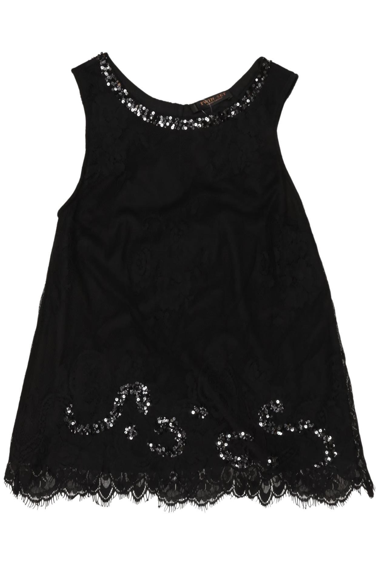 

Twinset Damen Top, schwarz, Gr. 36