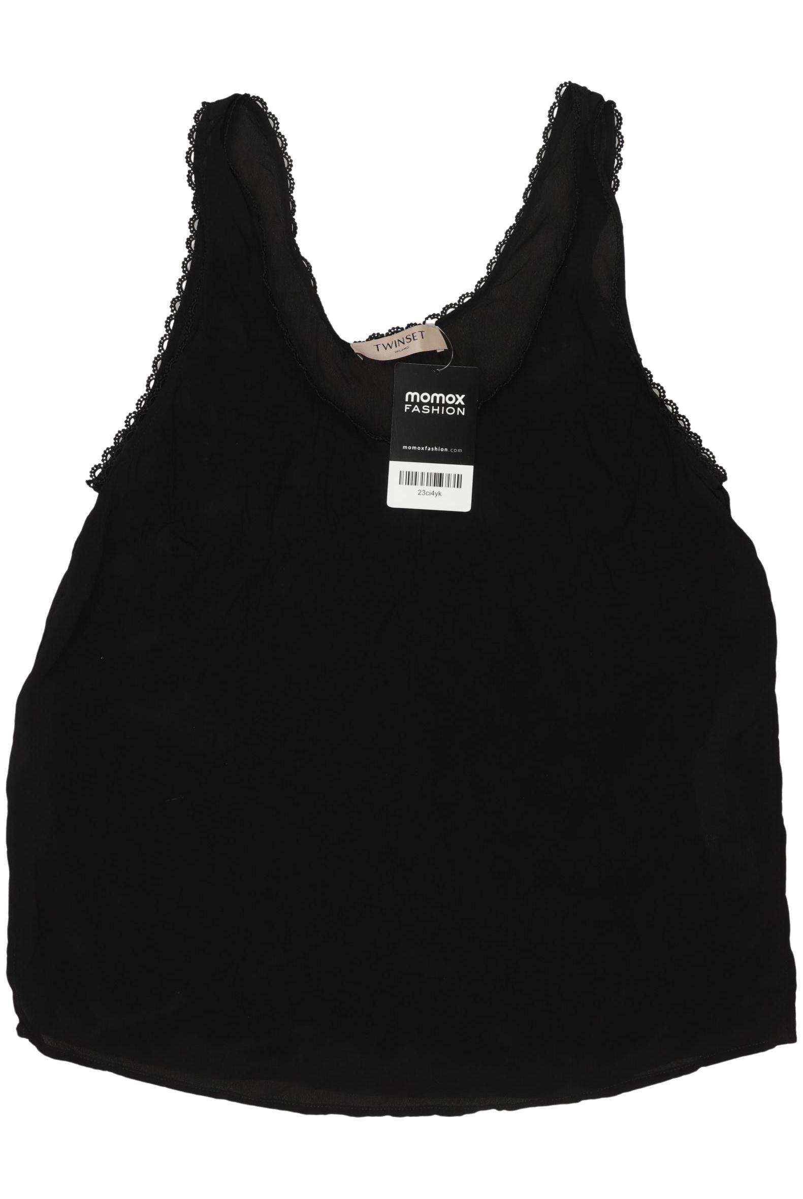 

Twinset Damen Top, schwarz, Gr. 42