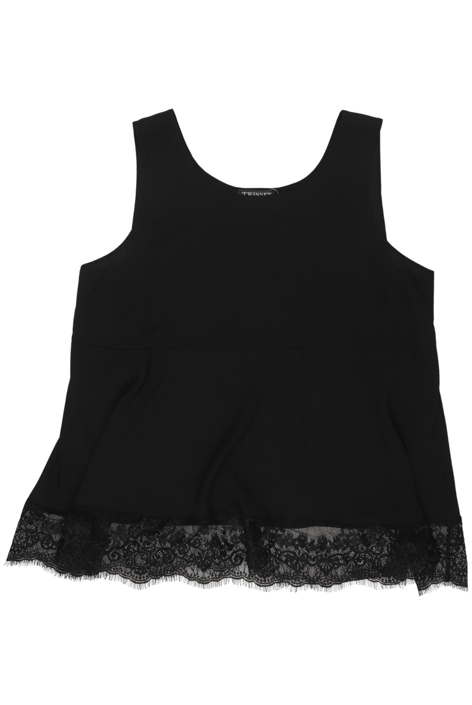 

Twinset Damen Top, schwarz, Gr. 44