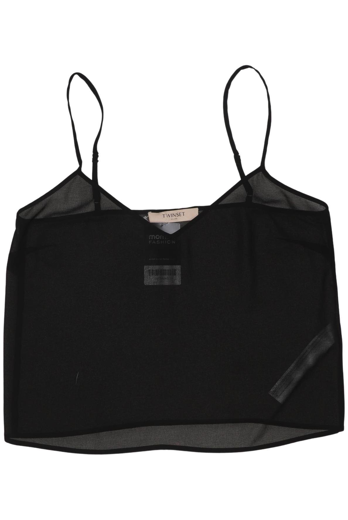

Twinset Damen Top, schwarz, Gr. 40