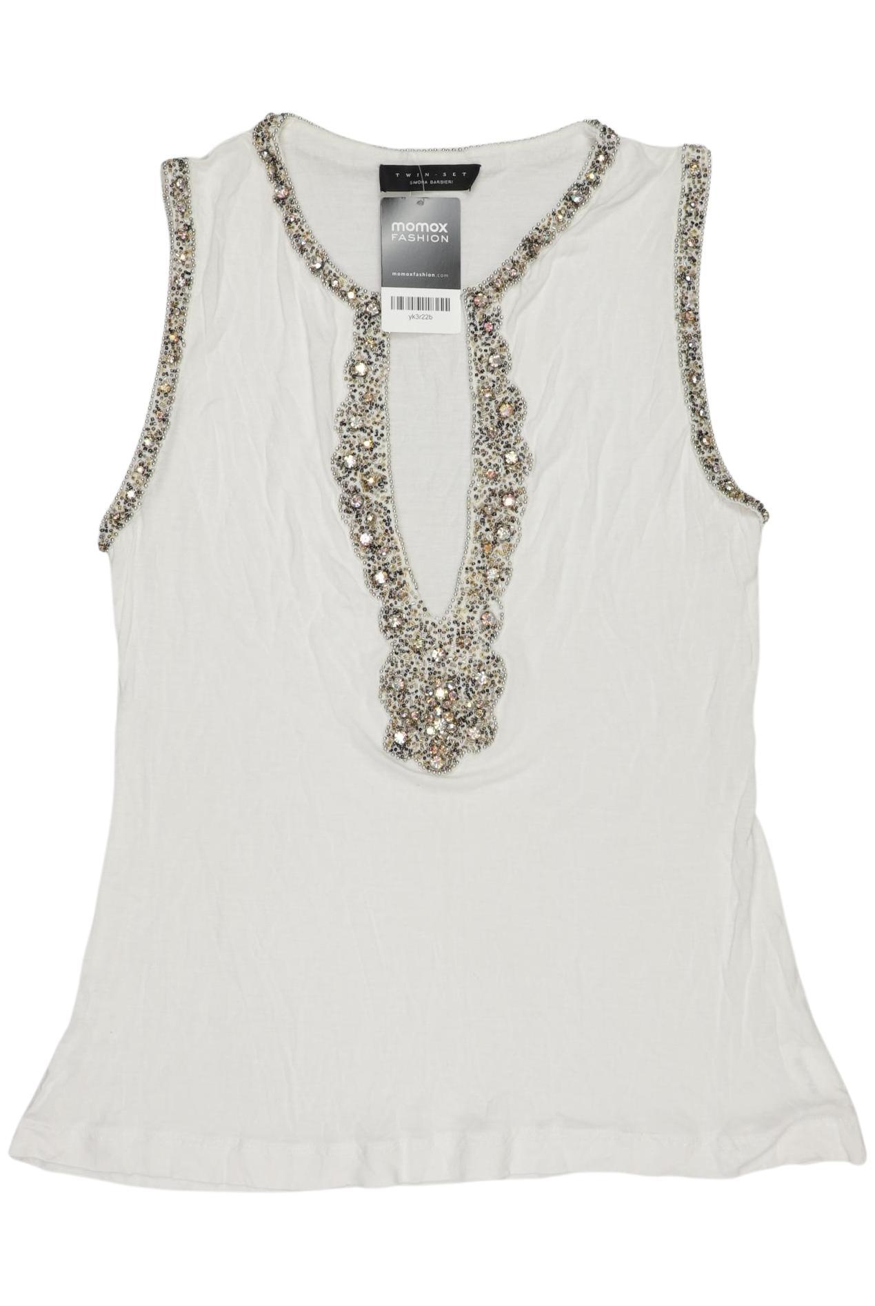 

Twinset Damen Top, weiß, Gr. 36