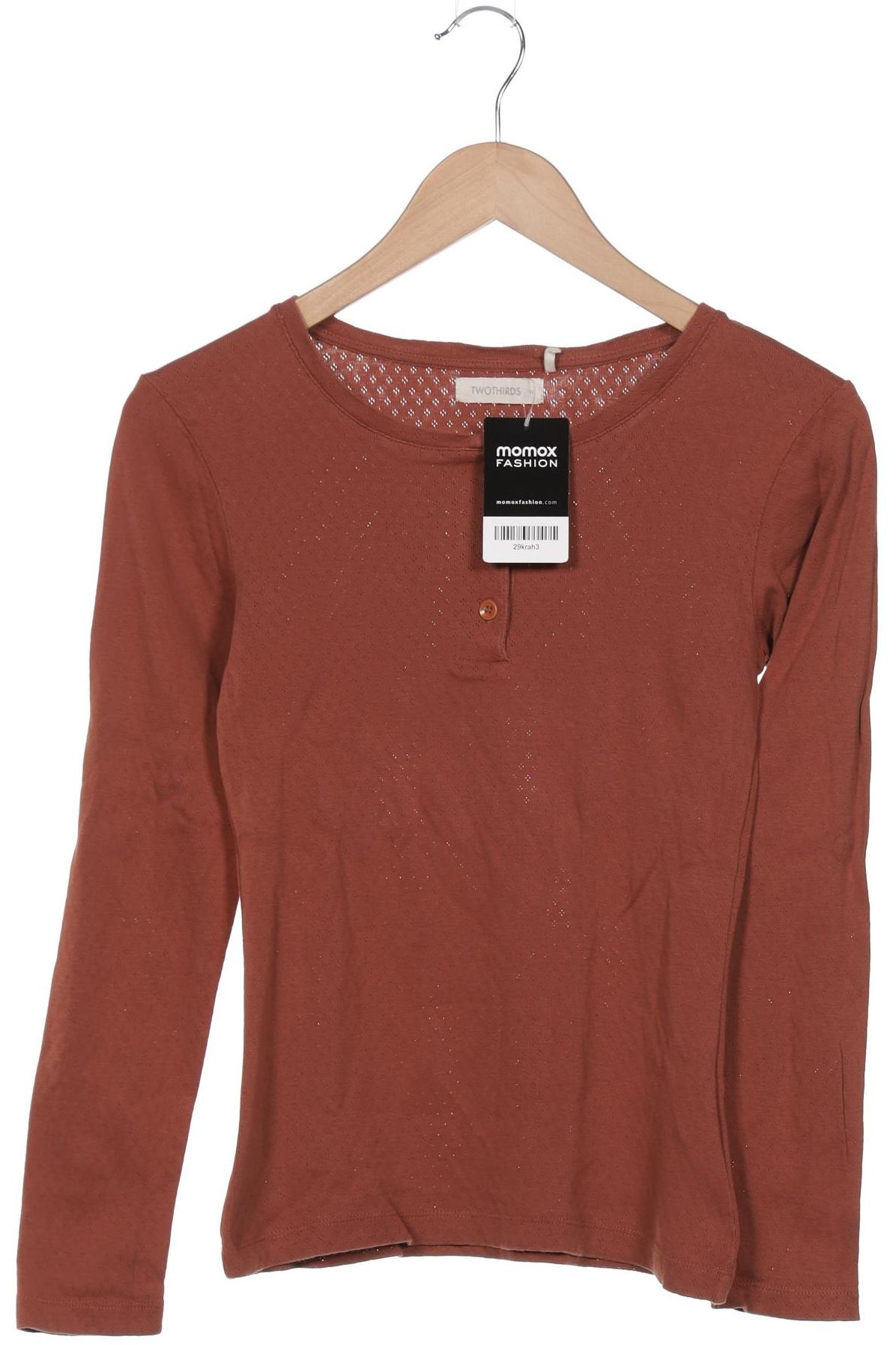 

Twothirds Damen Langarmshirt, braun, Gr. 34