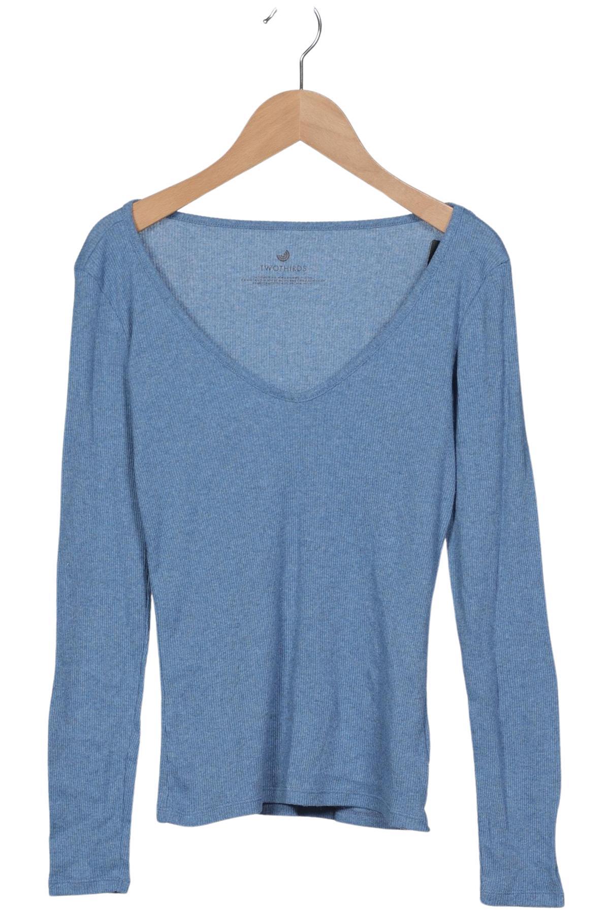 

Twothirds Damen Langarmshirt, hellblau, Gr. 36