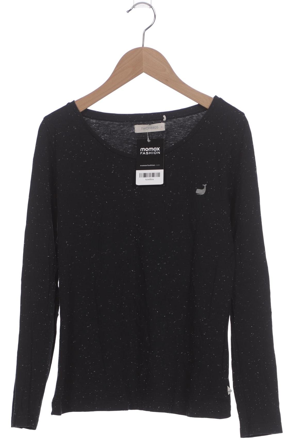 

Twothirds Damen Langarmshirt, schwarz, Gr. 36