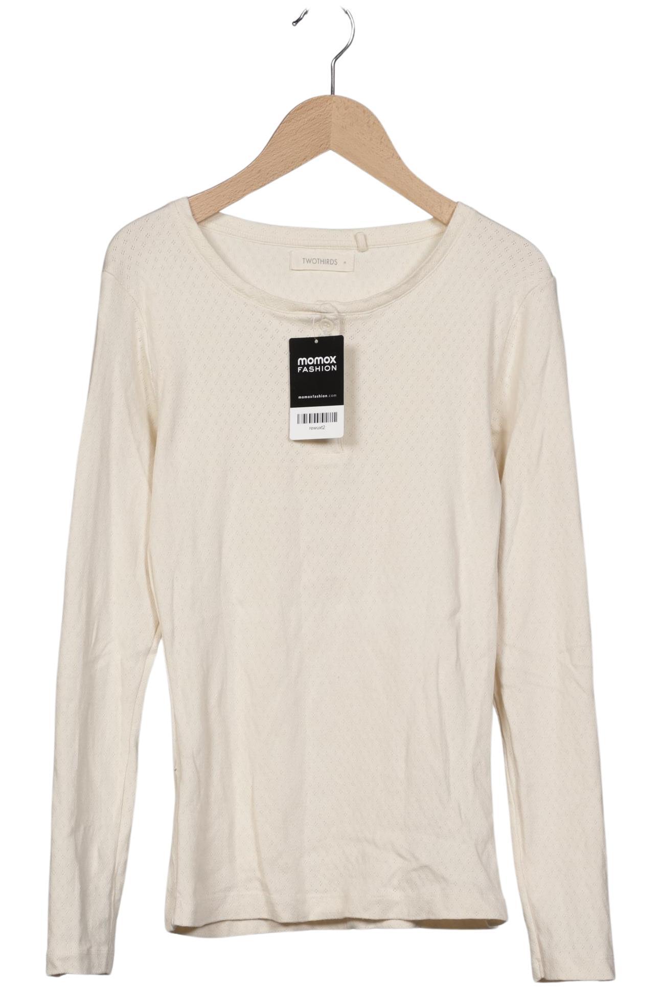 

Twothirds Damen Langarmshirt, cremeweiß, Gr. 38