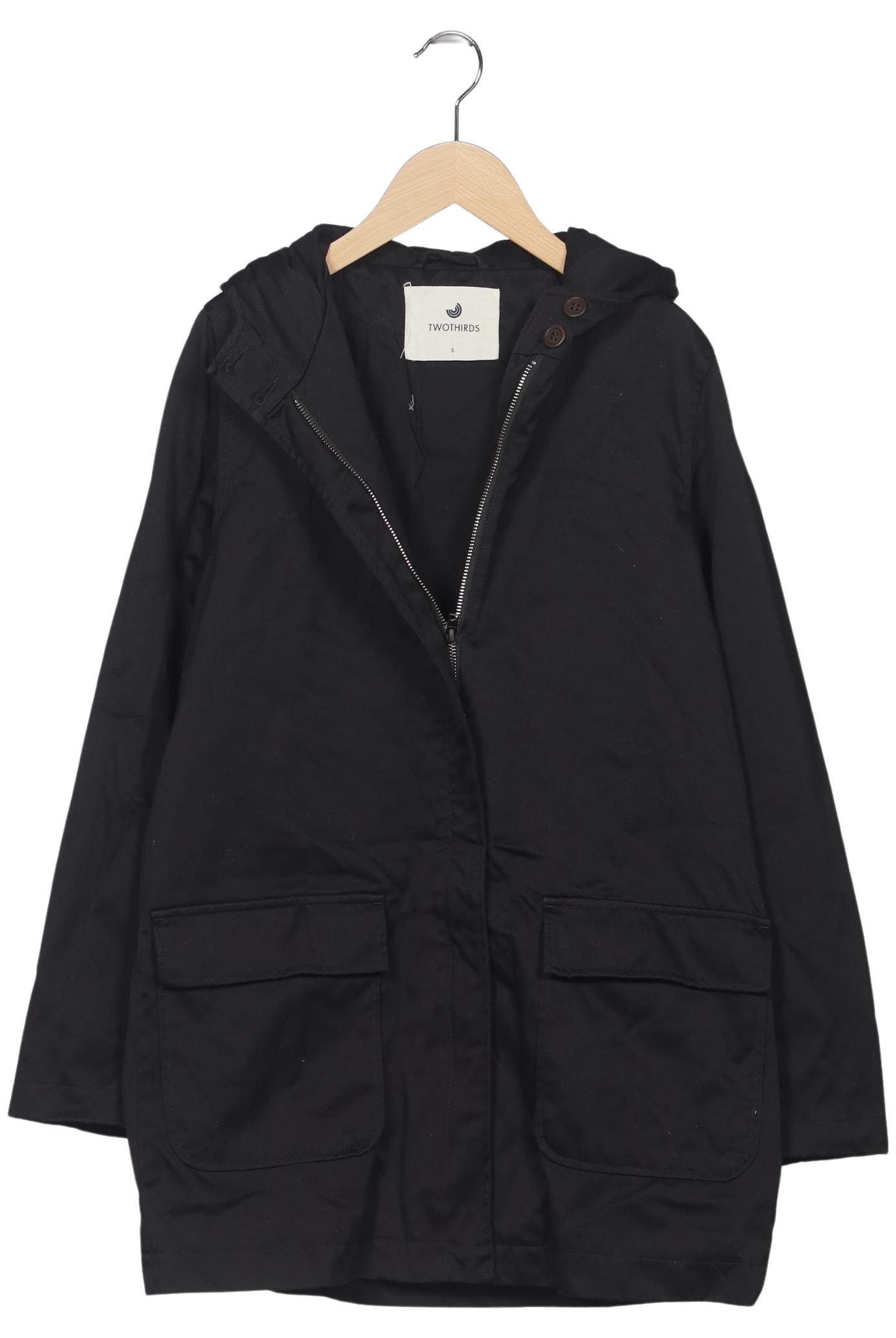 

Twothirds Damen Mantel, schwarz, Gr. 36