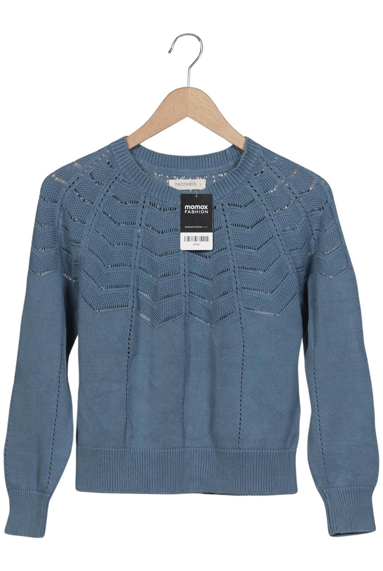 

Twothirds Damen Pullover, blau, Gr. 34