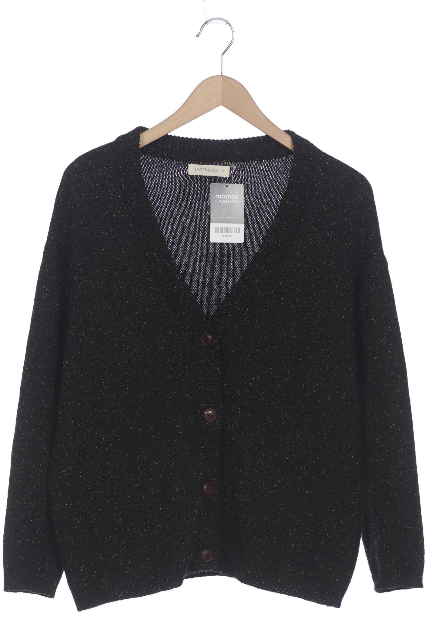 

Twothirds Damen Strickjacke, schwarz, Gr. 34