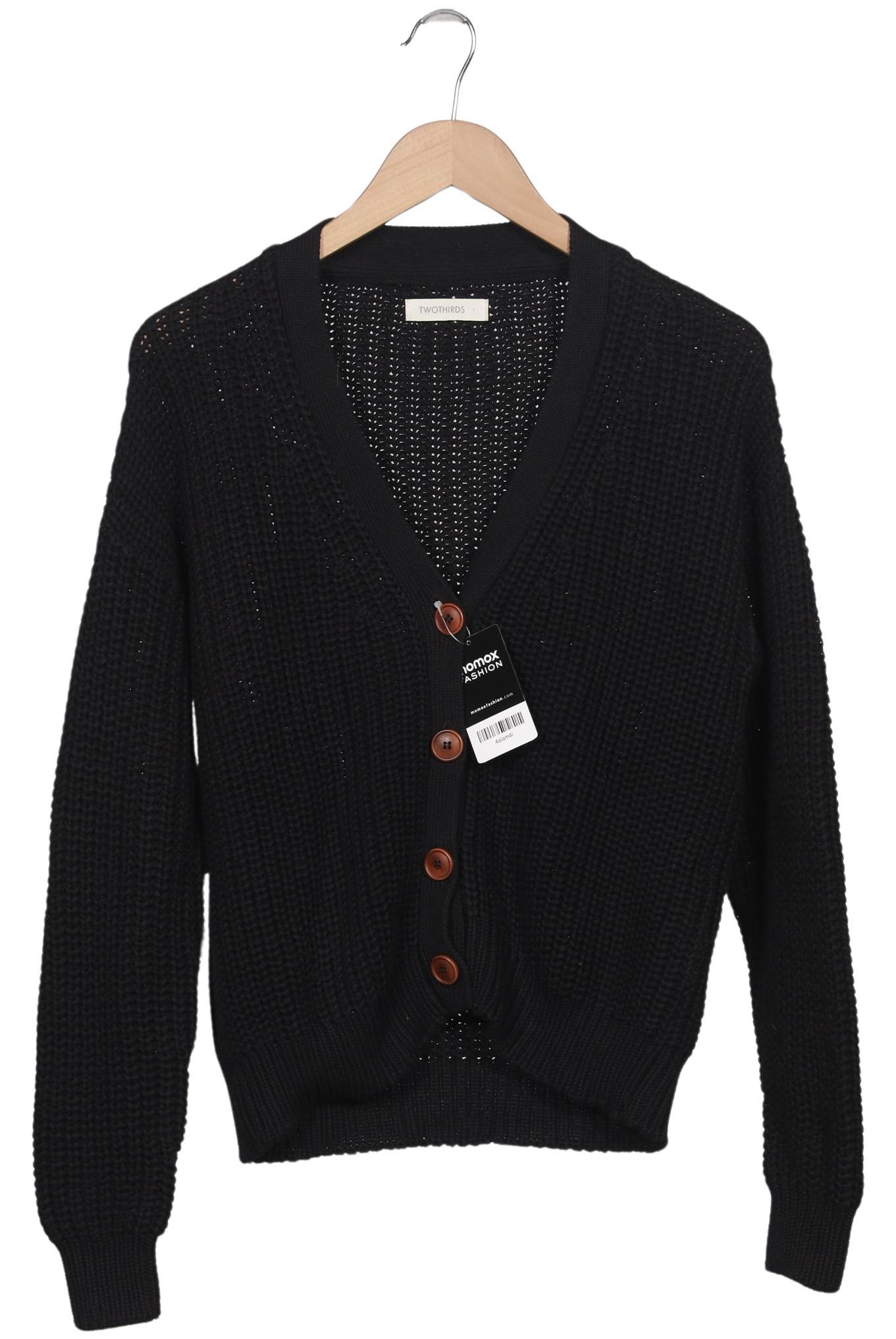 

Twothirds Damen Strickjacke, schwarz, Gr. 36