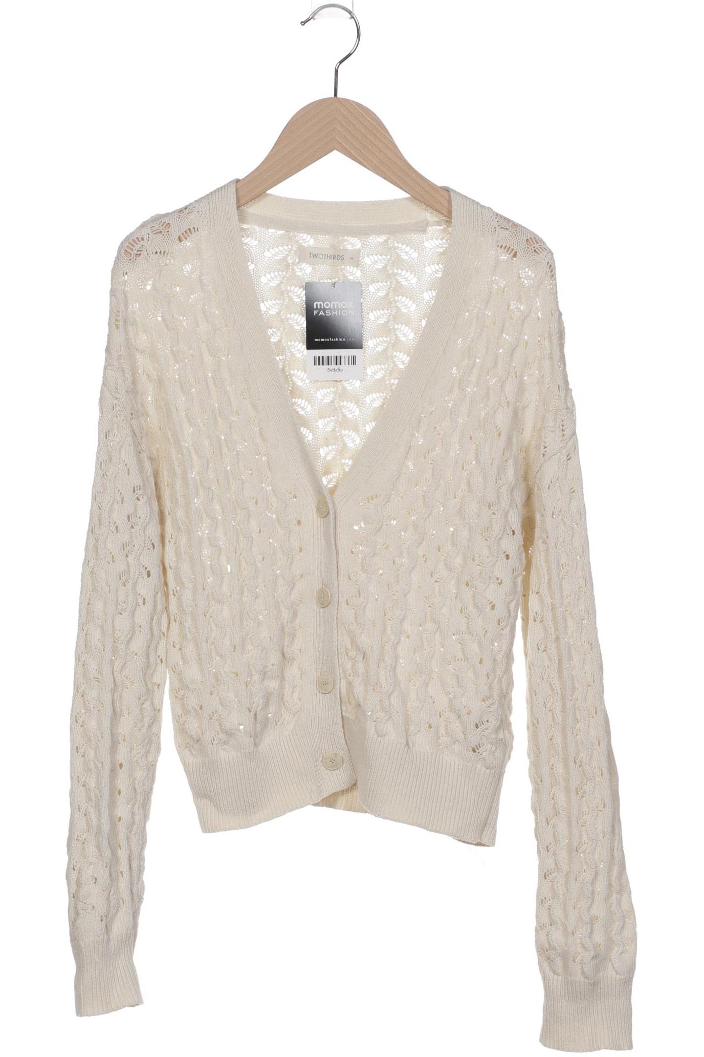 

Twothirds Damen Strickjacke, cremeweiß, Gr. 34