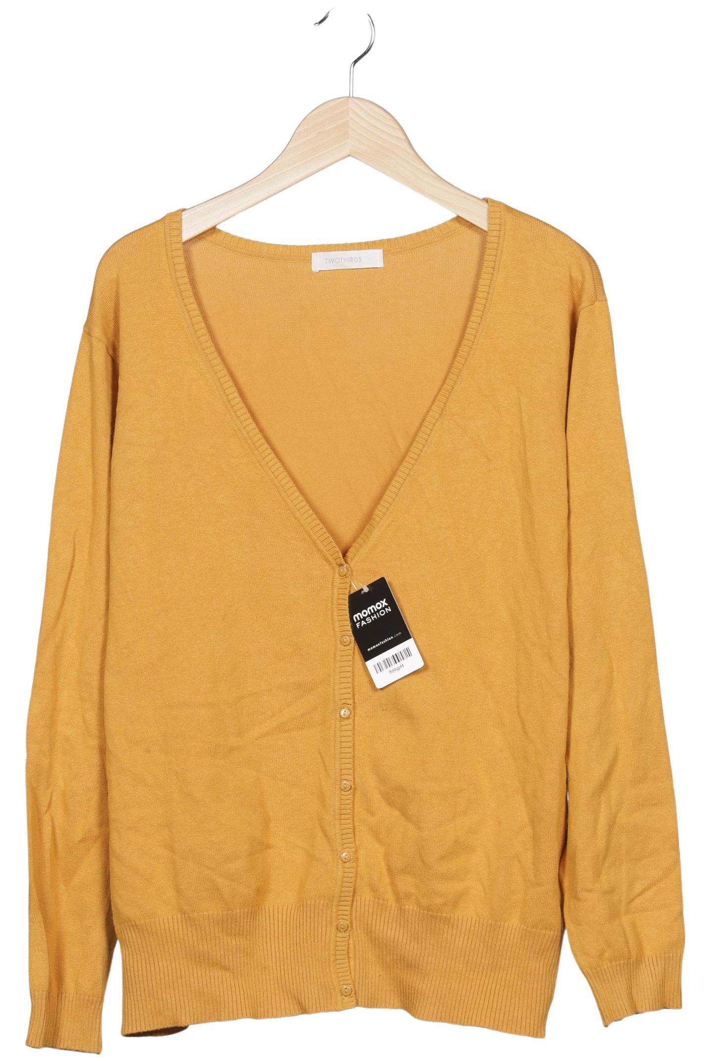 

Twothirds Damen Strickjacke, gelb, Gr. 42
