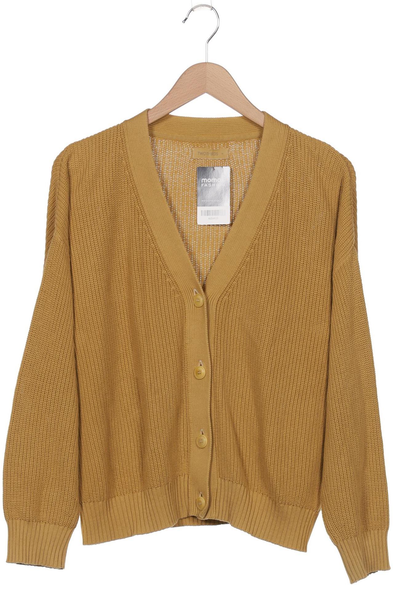 

Twothirds Damen Strickjacke, gelb, Gr. 38