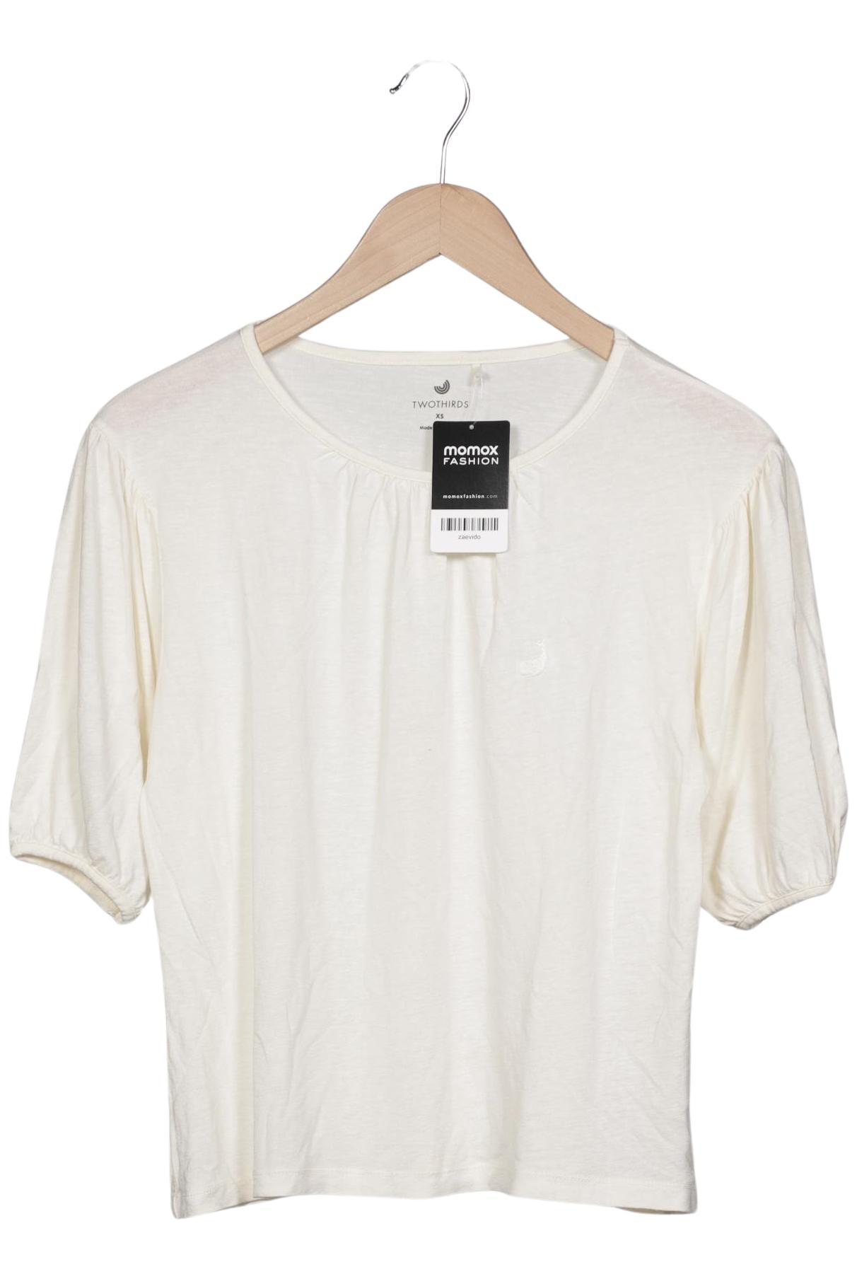 

Twothirds Damen T-Shirt, cremeweiß, Gr. 34