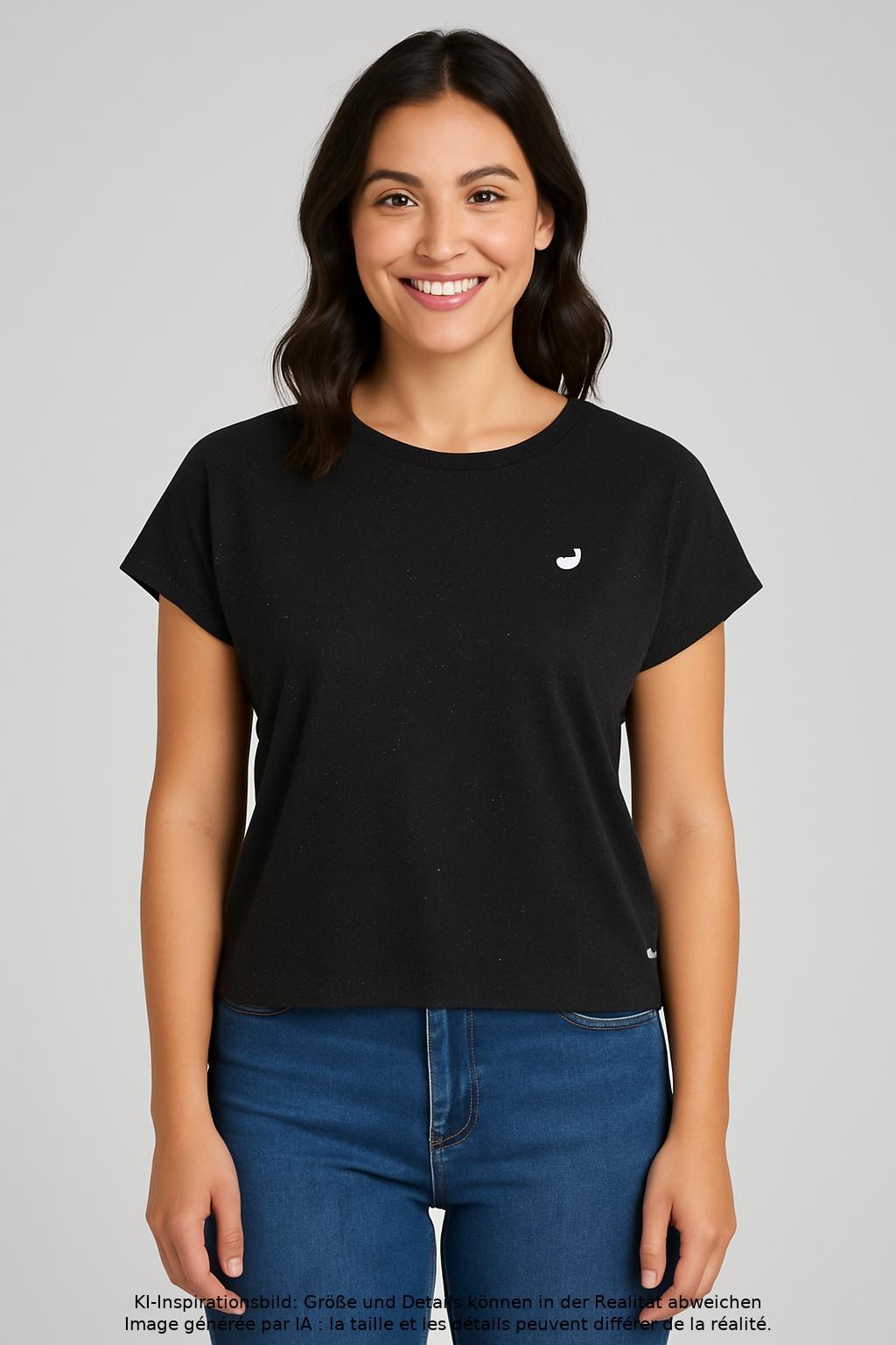 

Twothirds Damen T-Shirt, schwarz, Gr. 36