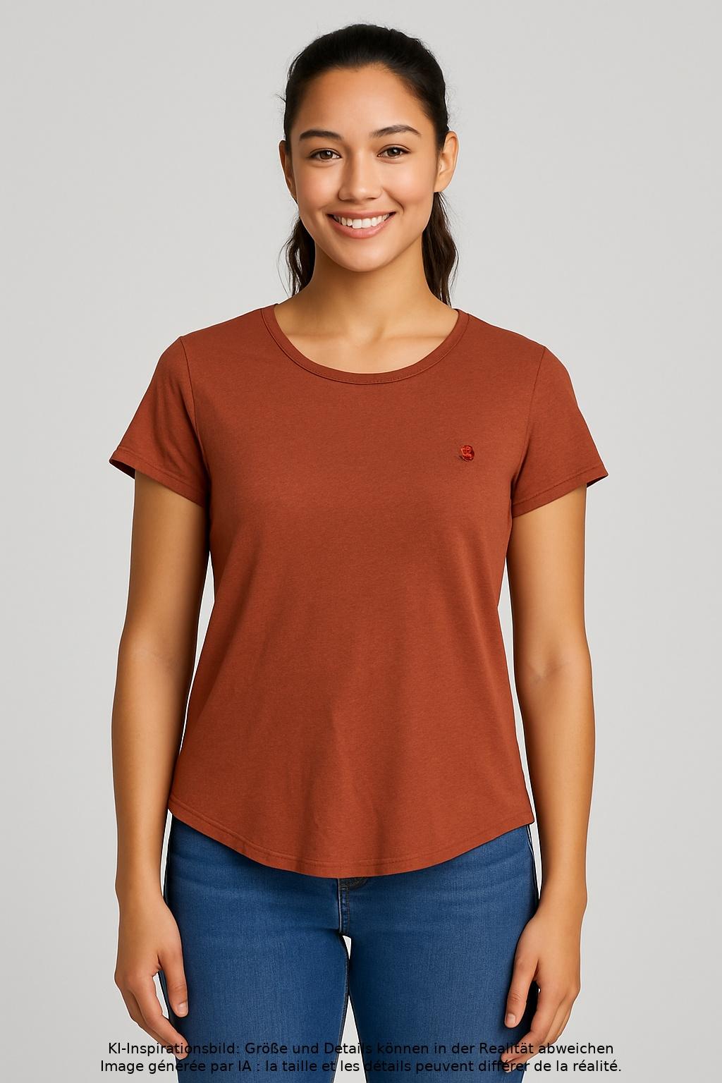 

Twothirds Damen T-Shirt, braun, Gr. 36