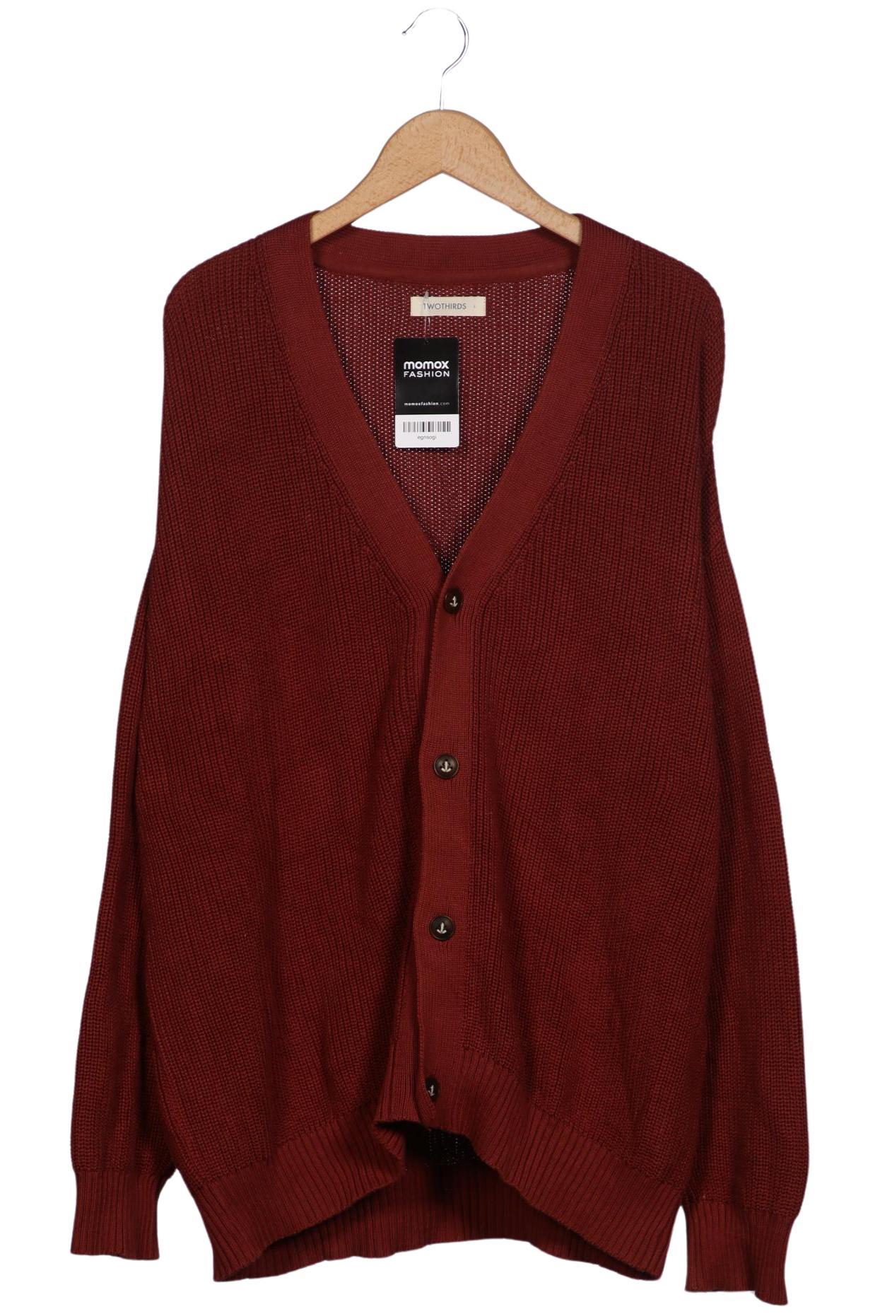 

Twothirds Herren Strickjacke, bordeaux, Gr. 52