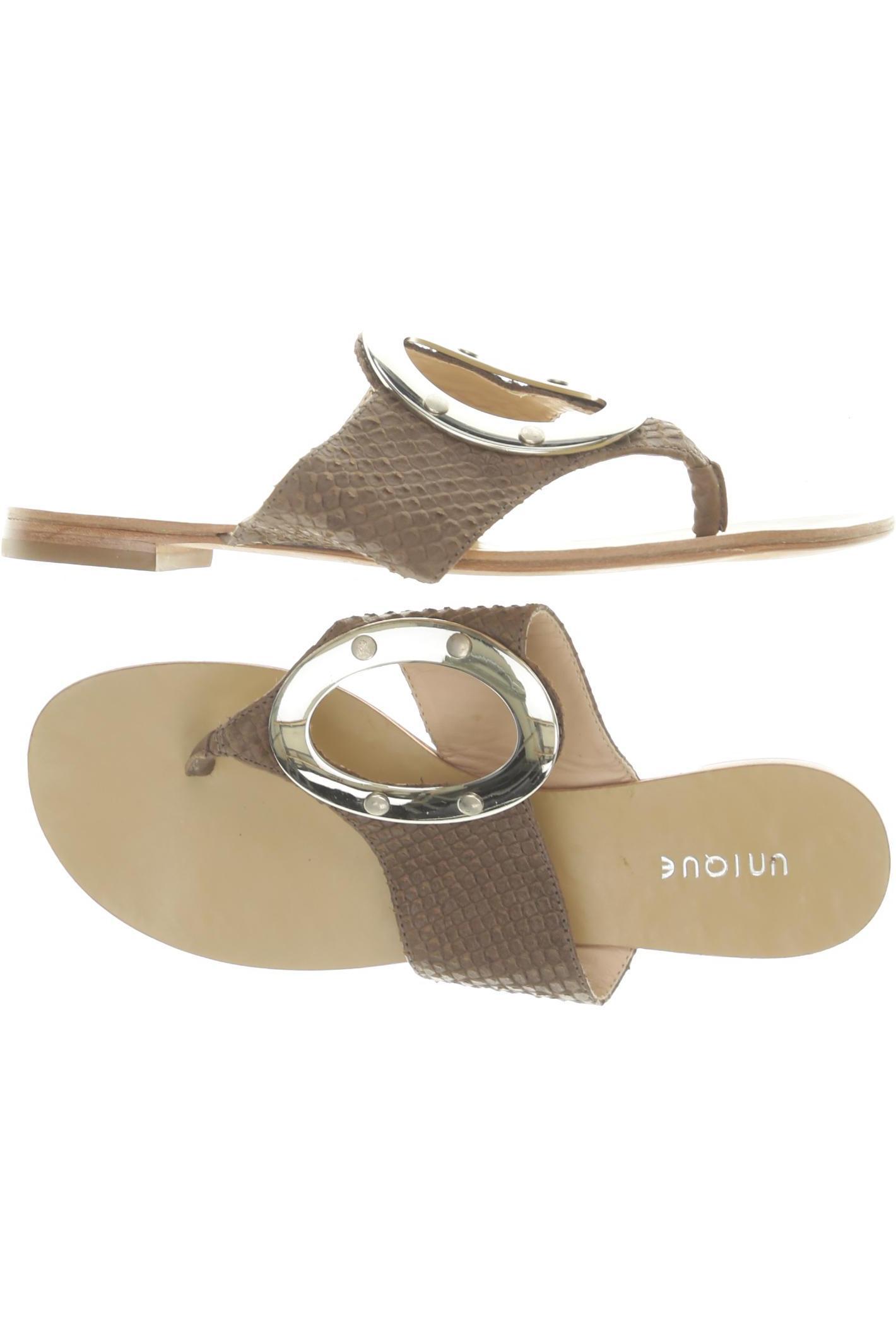 

unique Damen Sandale, braun, Gr. 37