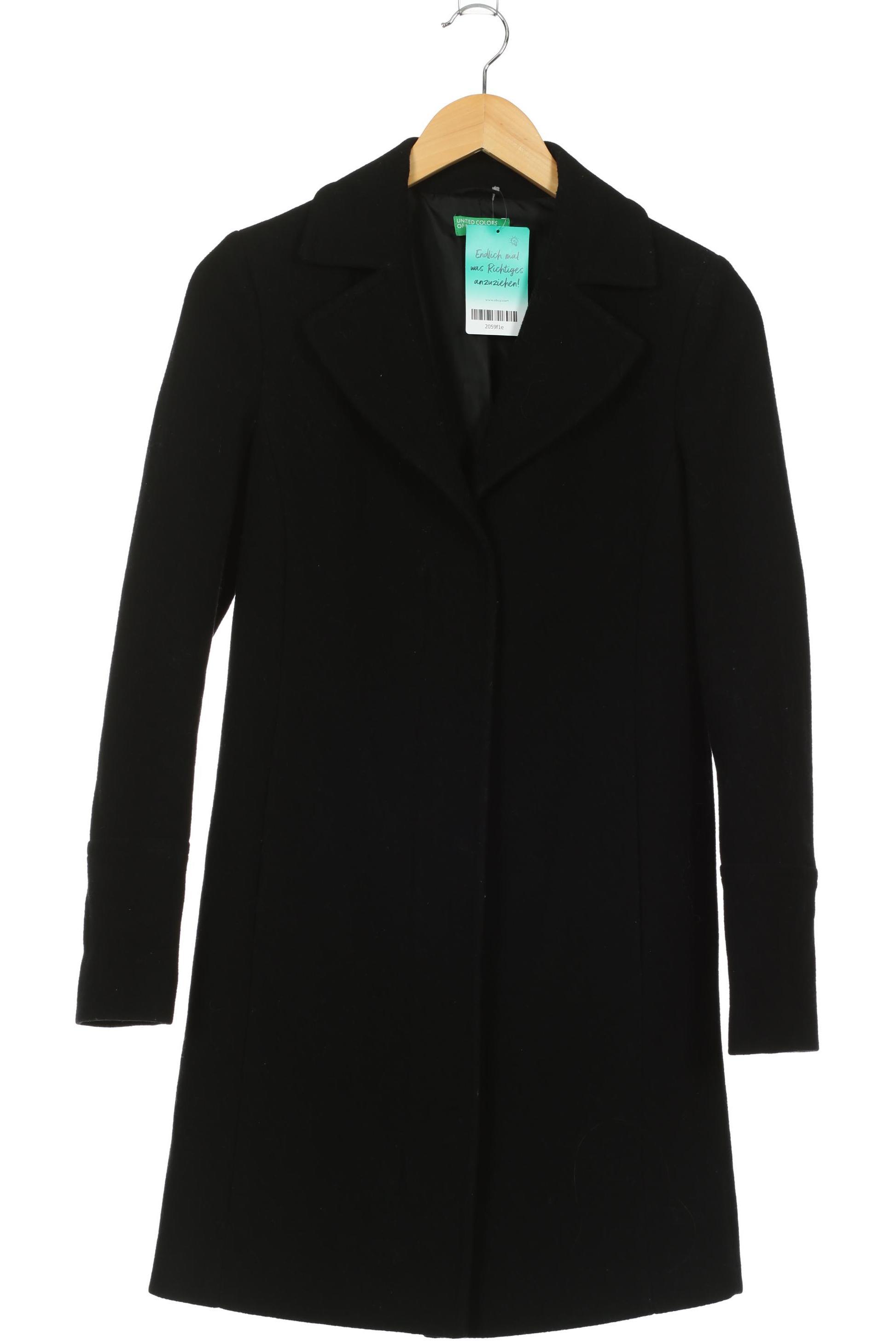 

United Colors OF Benetton Damen Mantel, schwarz, Gr. 38