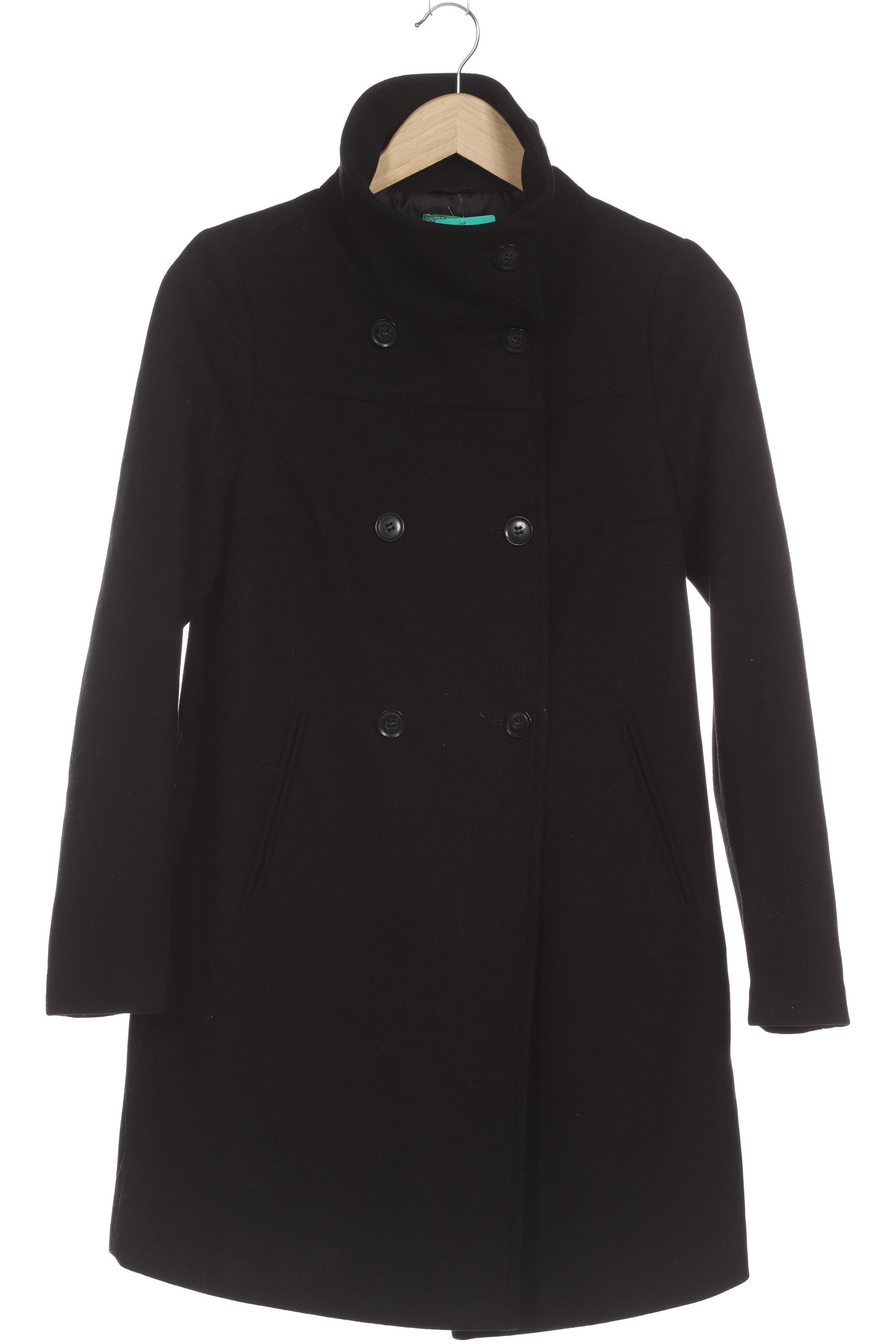 

United Colors OF Benetton Damen Mantel, schwarz, Gr. 32
